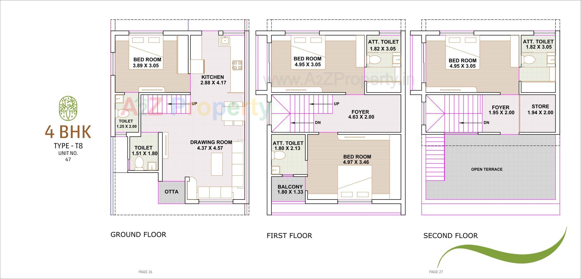 Layout of real estate project The Luxuria located at Randheja, Gandhinagar, Gujarat