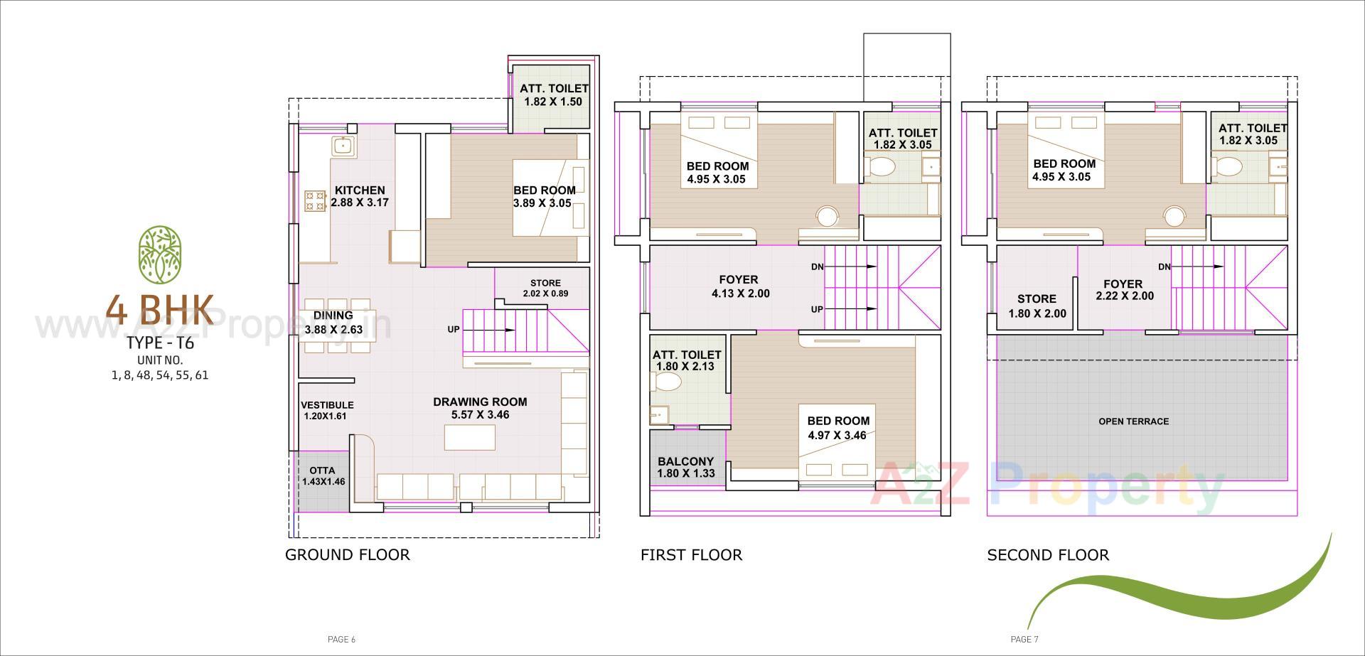 Layout of real estate project The Luxuria located at Randheja, Gandhinagar, Gujarat