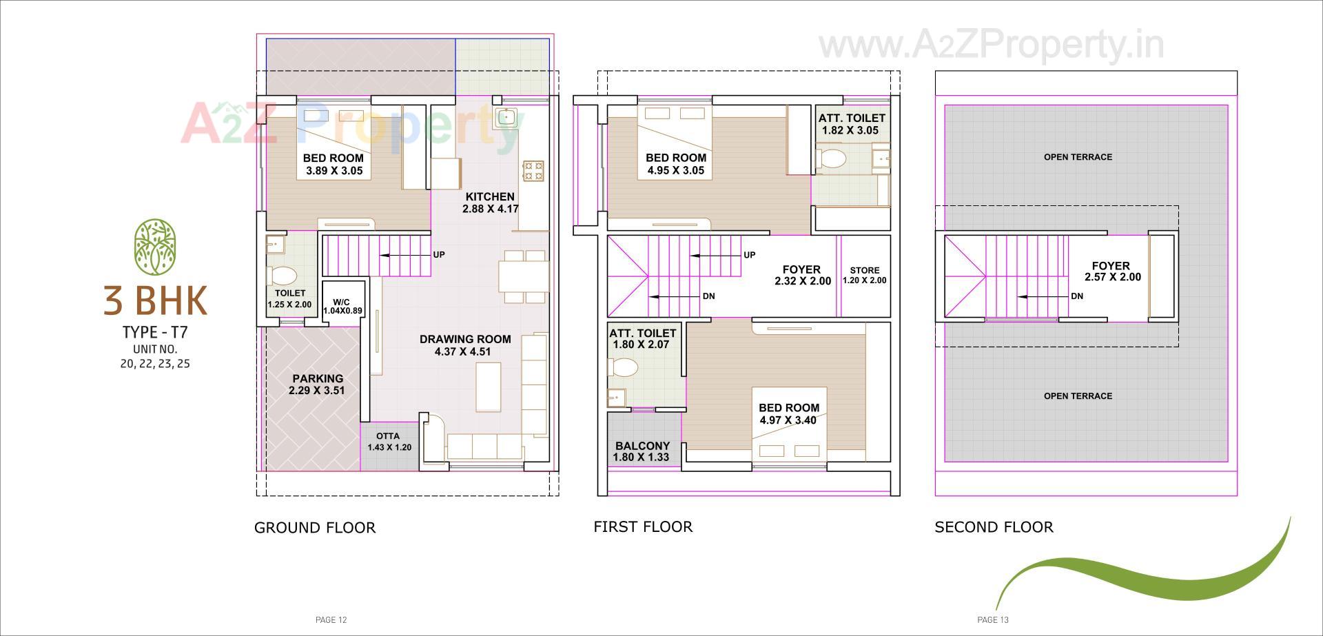 Layout of real estate project The Luxuria located at Randheja, Gandhinagar, Gujarat