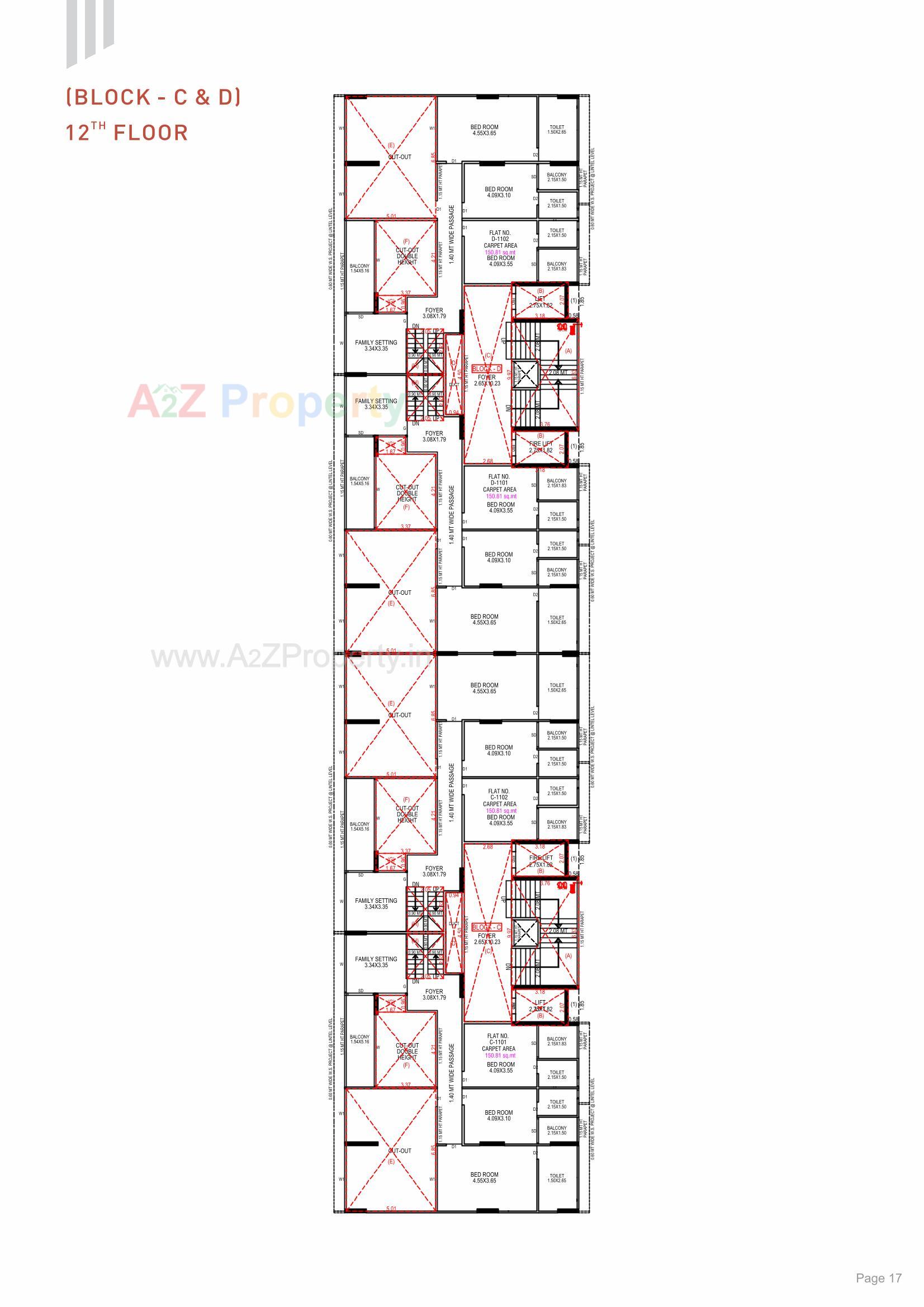 Layout of real estate project The Nest located at Khoraj, Gandhinagar, Gujarat