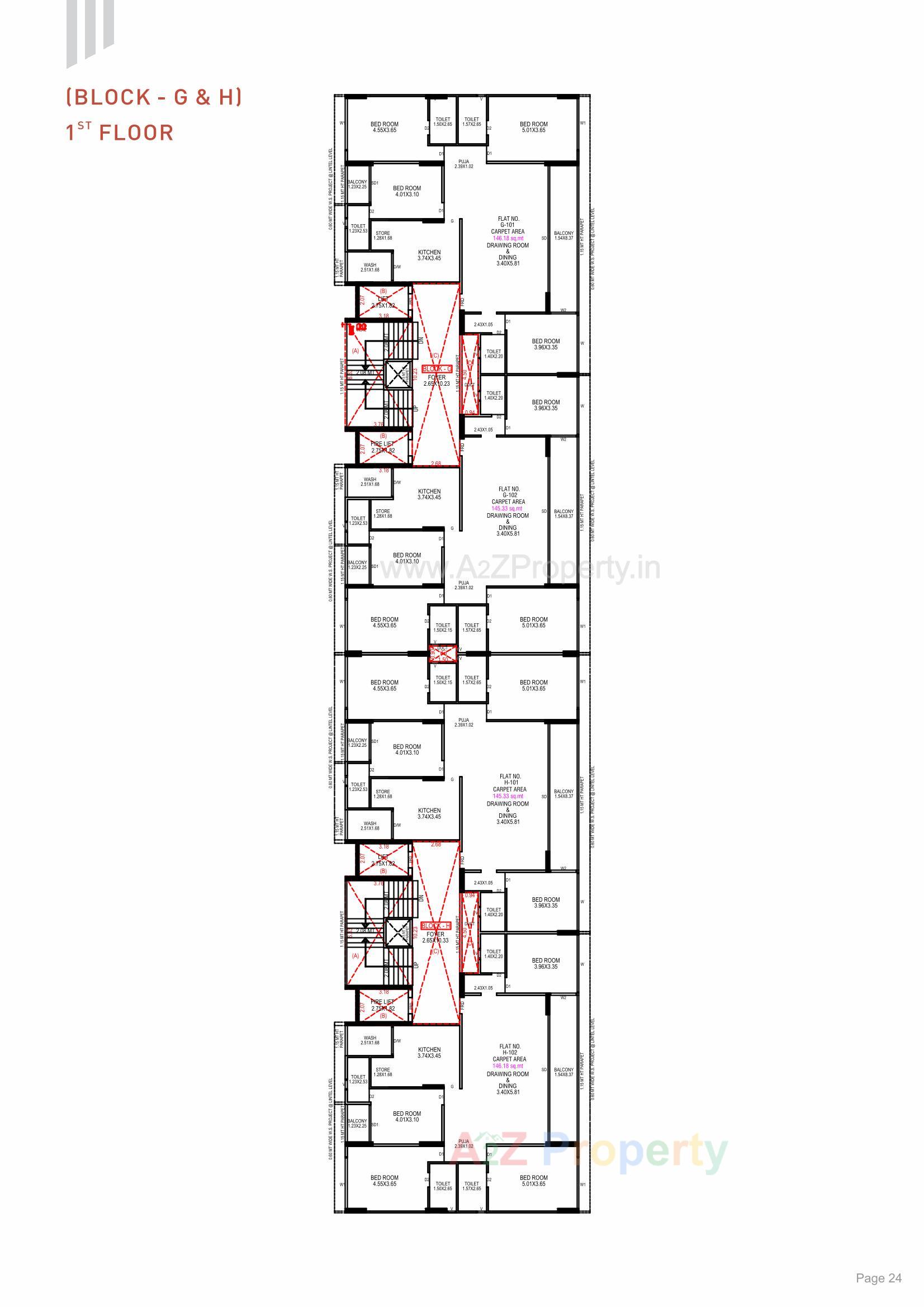 Layout of real estate project The Nest located at Khoraj, Gandhinagar, Gujarat