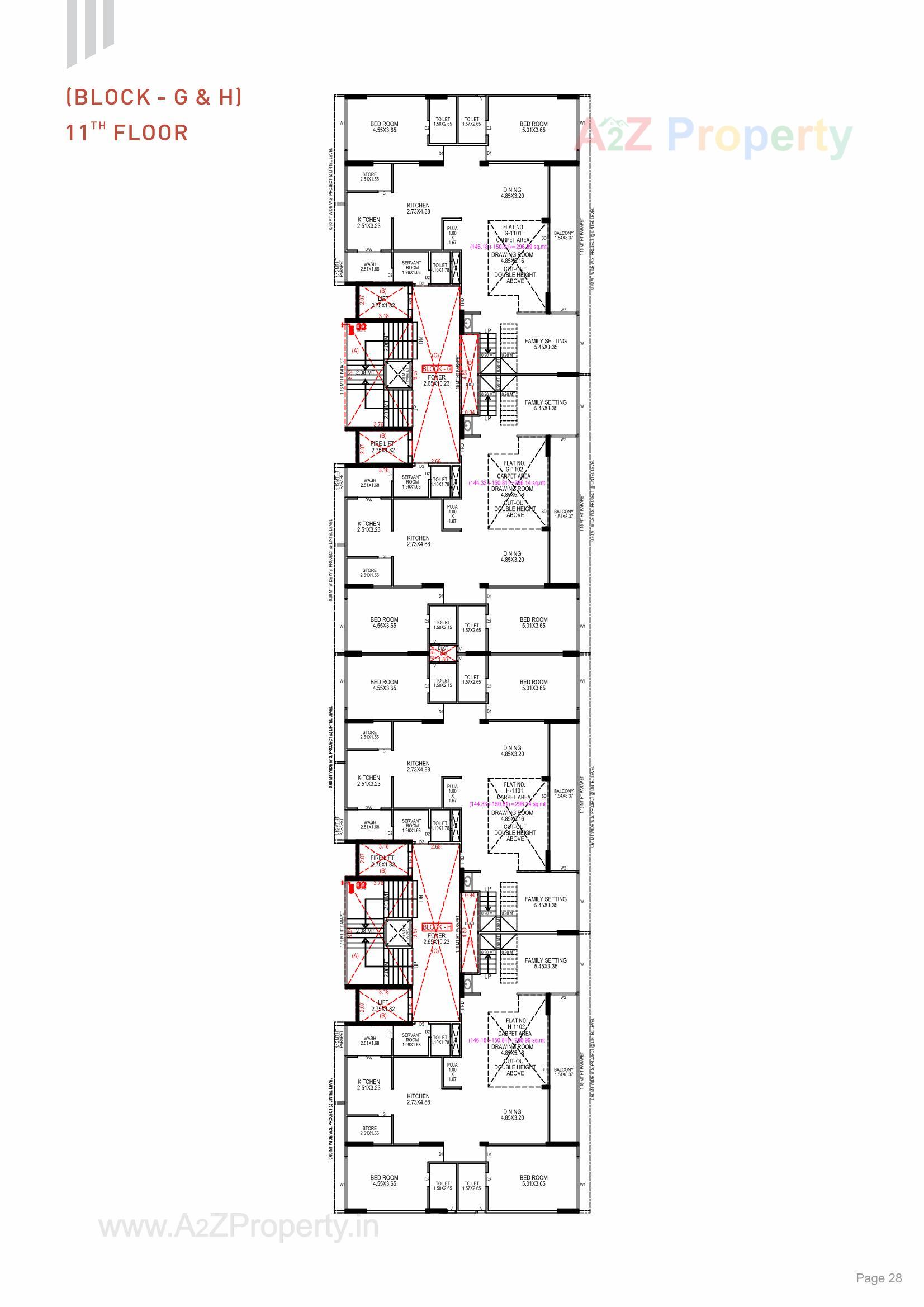 Layout of real estate project The Nest located at Khoraj, Gandhinagar, Gujarat