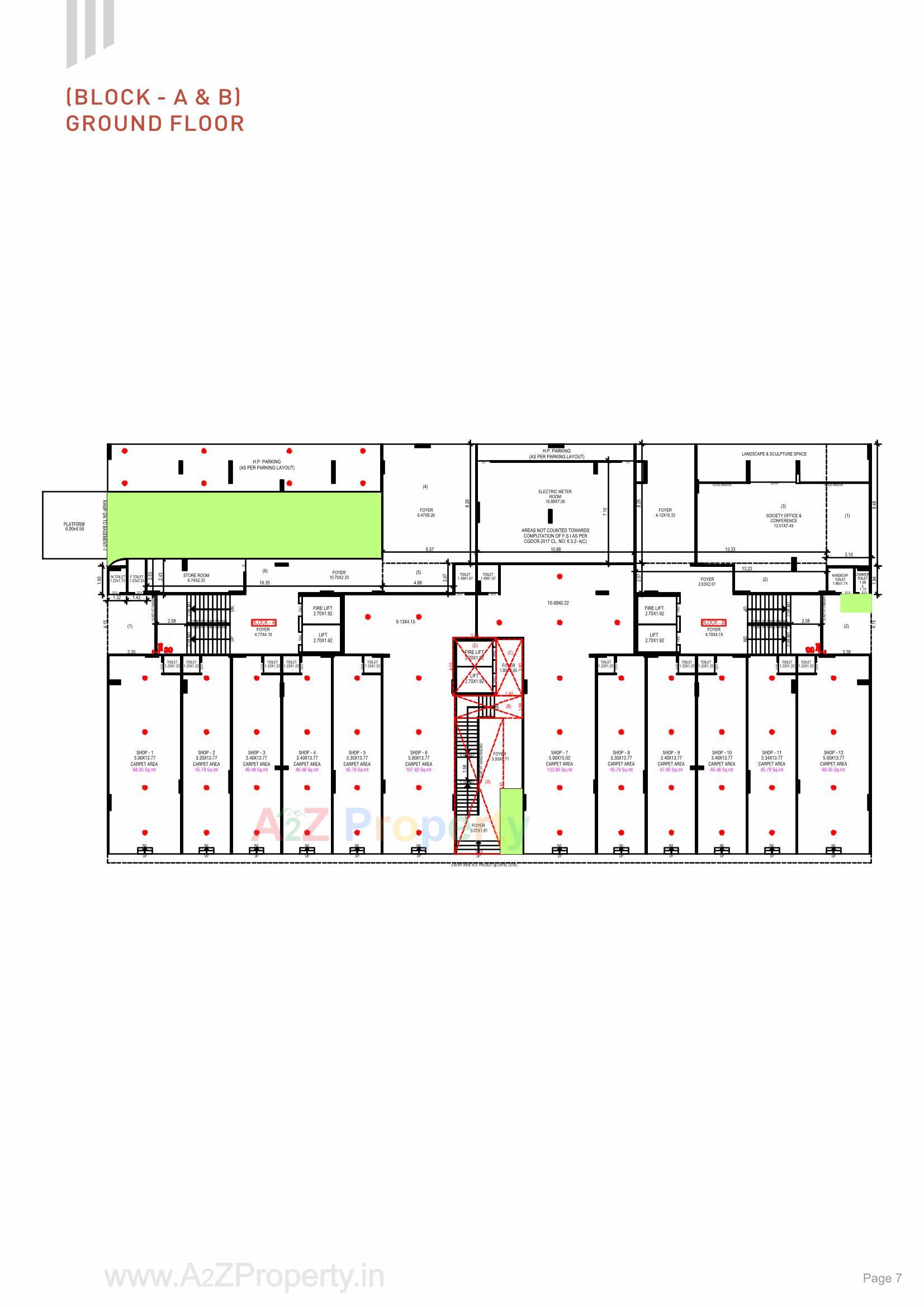 Layout of real estate project The Nest located at Khoraj, Gandhinagar, Gujarat