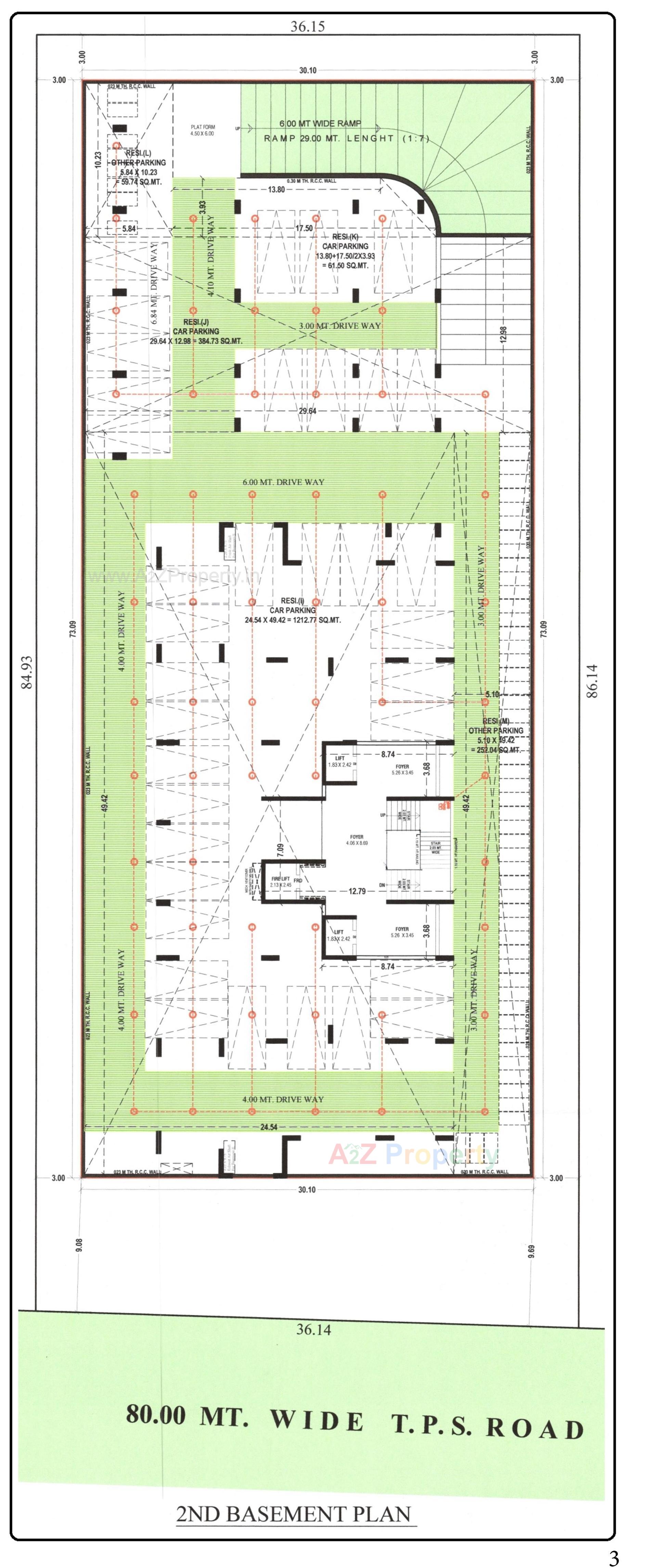 Layout of real estate project The Nest located at Koba, Gandhinagar, Gujarat