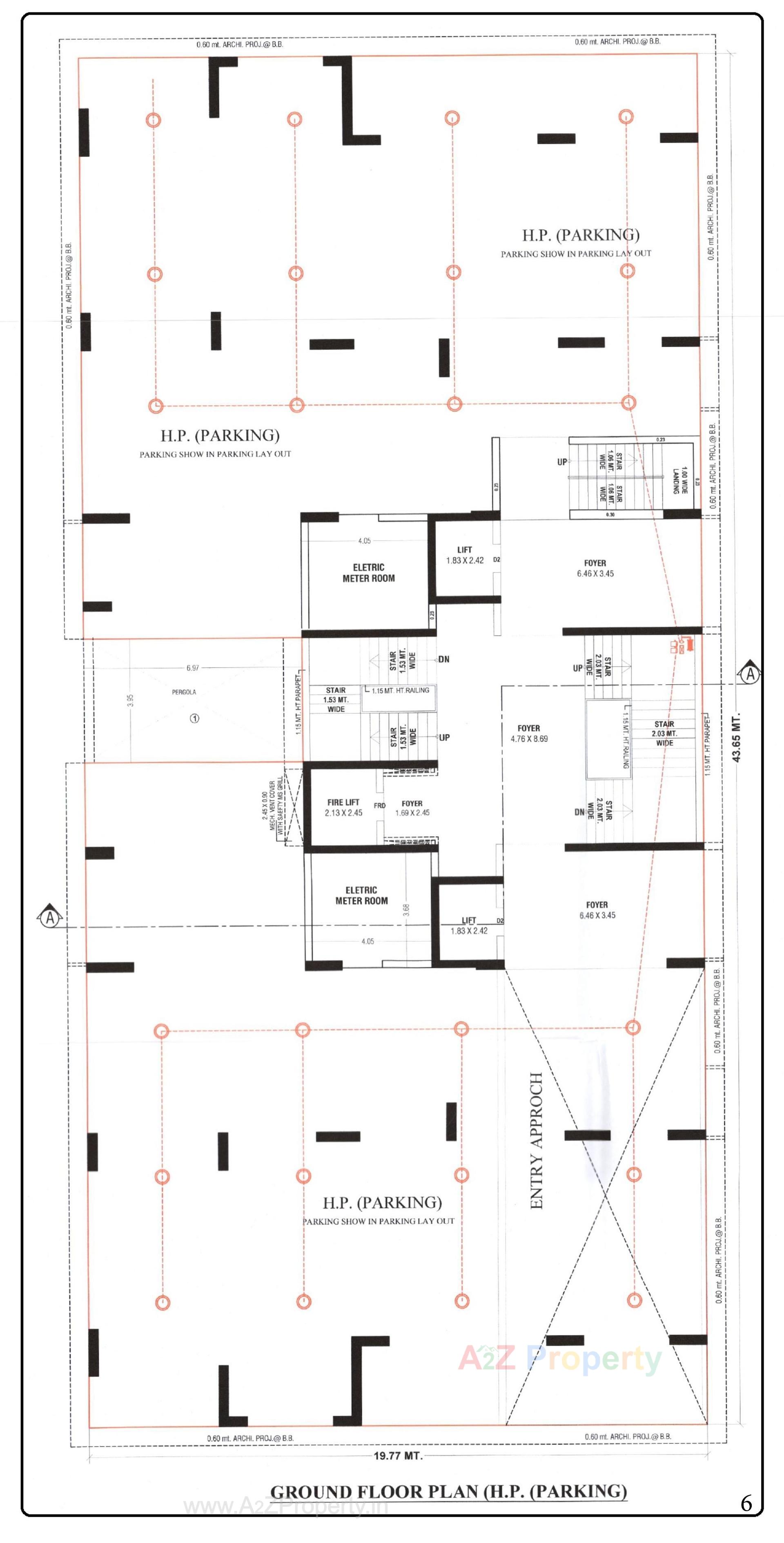 Layout of real estate project The Nest located at Koba, Gandhinagar, Gujarat