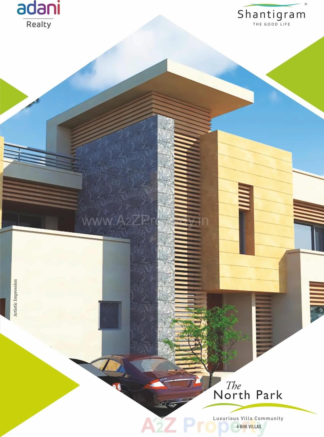 3D Elevation of real estate project The North Park (  ) located at Jaspur, Gandhinagar, Gujarat