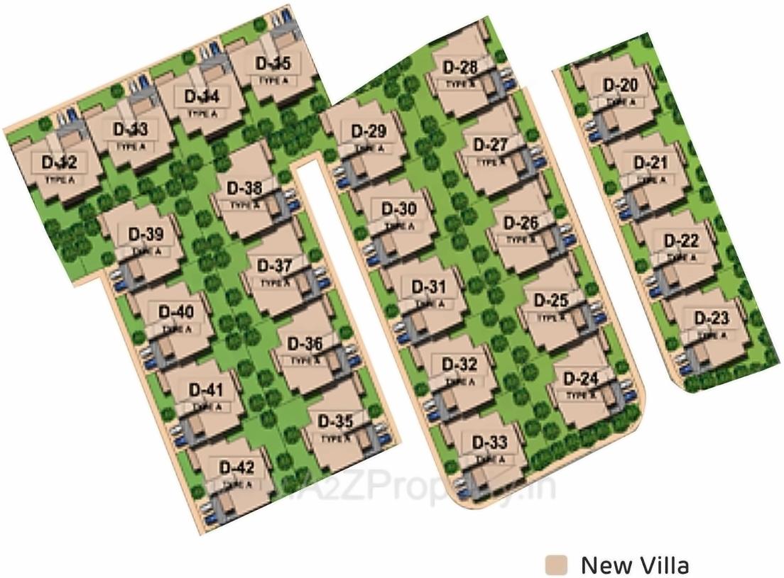 Layout of real estate project The North Park (  ) located at Jaspur, Gandhinagar, Gujarat