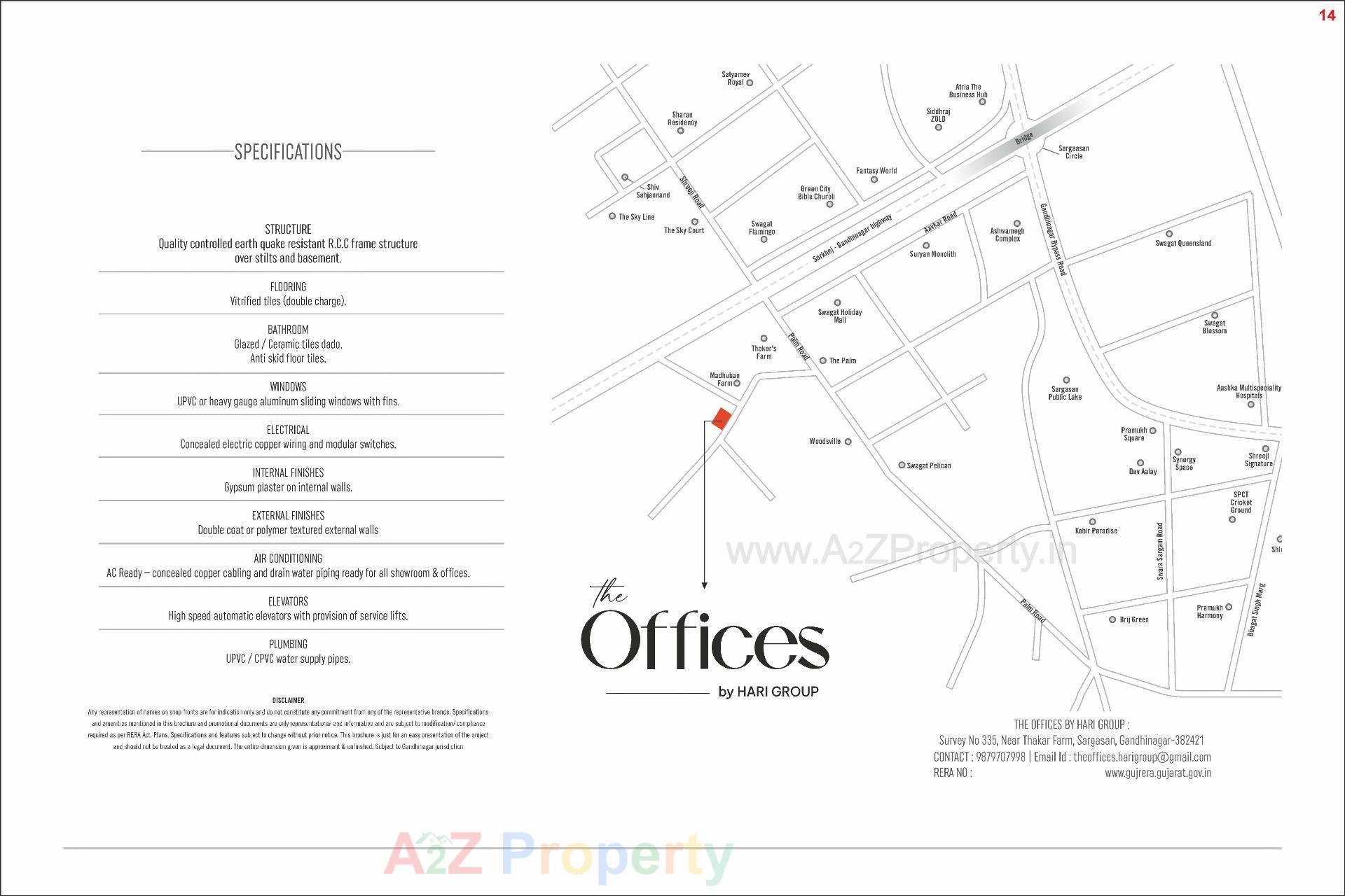  of real estate project The Offices By Hari Group located at Saragasan, Gandhinagar, Gujarat