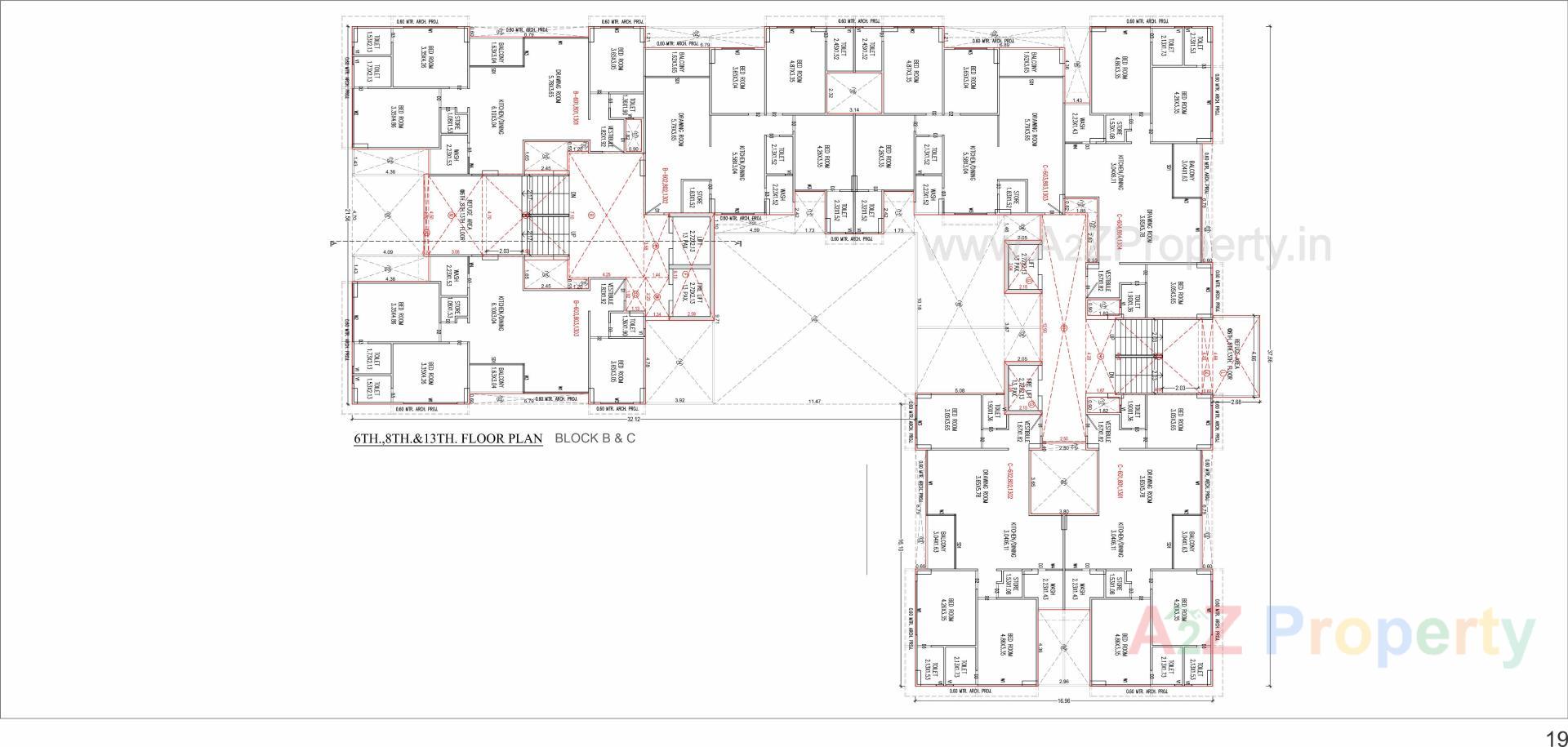 Layout of real estate project The One located at Randesan, Gandhinagar, Gujarat