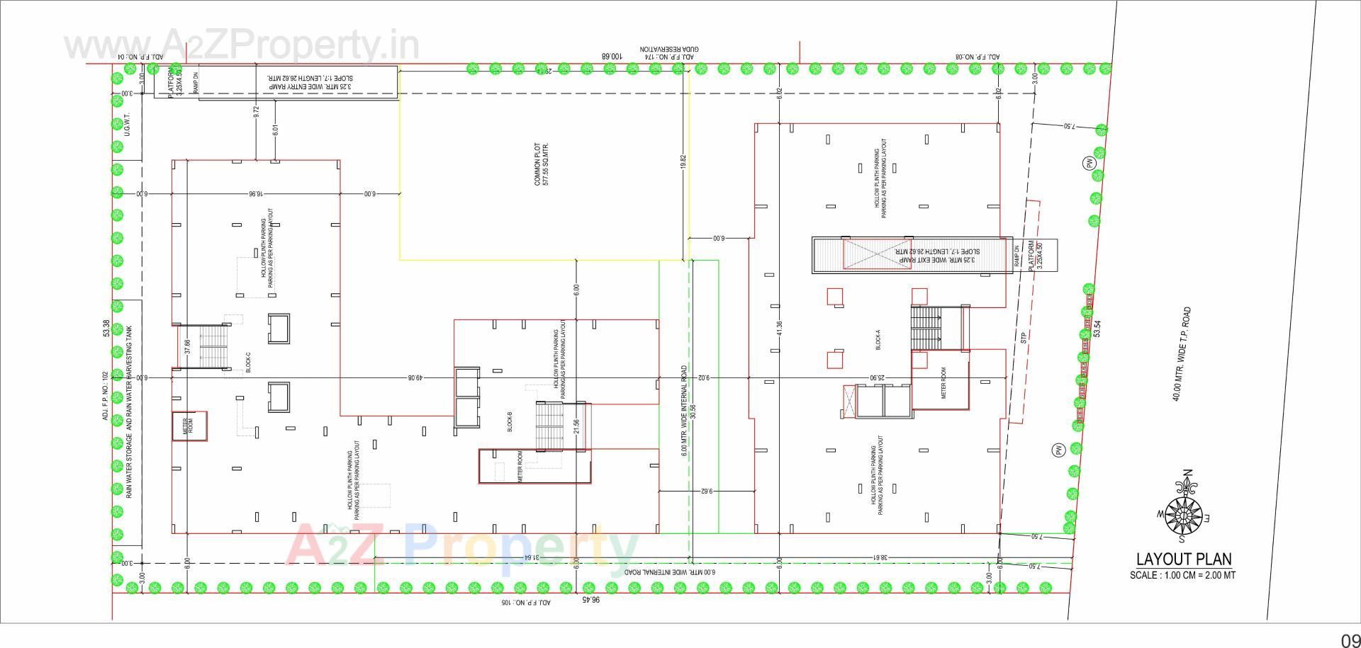 Layout of real estate project The One located at Randesan, Gandhinagar, Gujarat