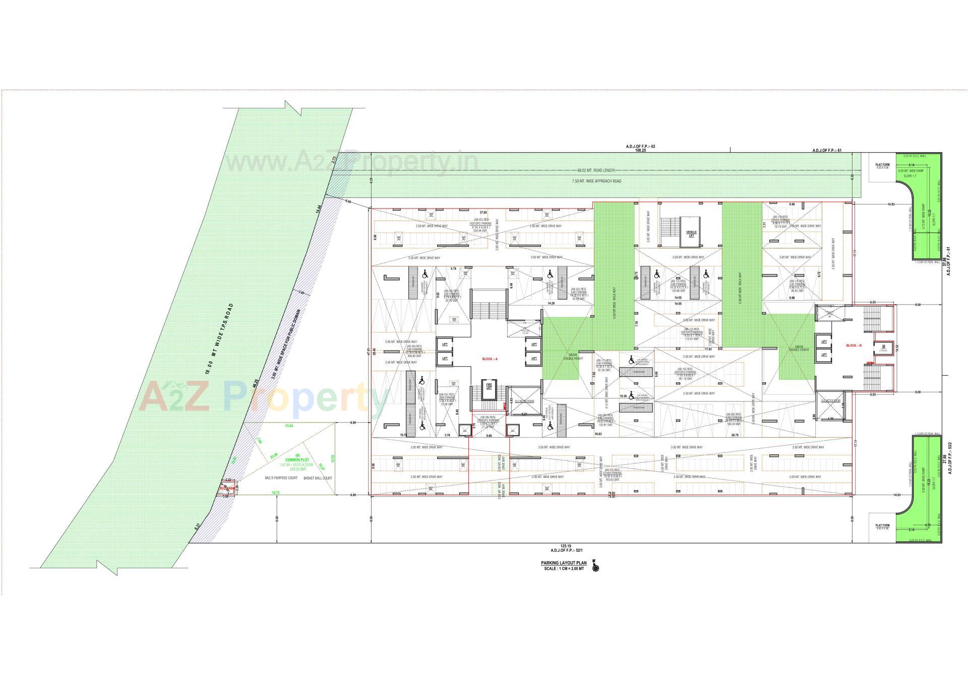 Layout of real estate project The Palace located at Koba, Gandhinagar, Gujarat