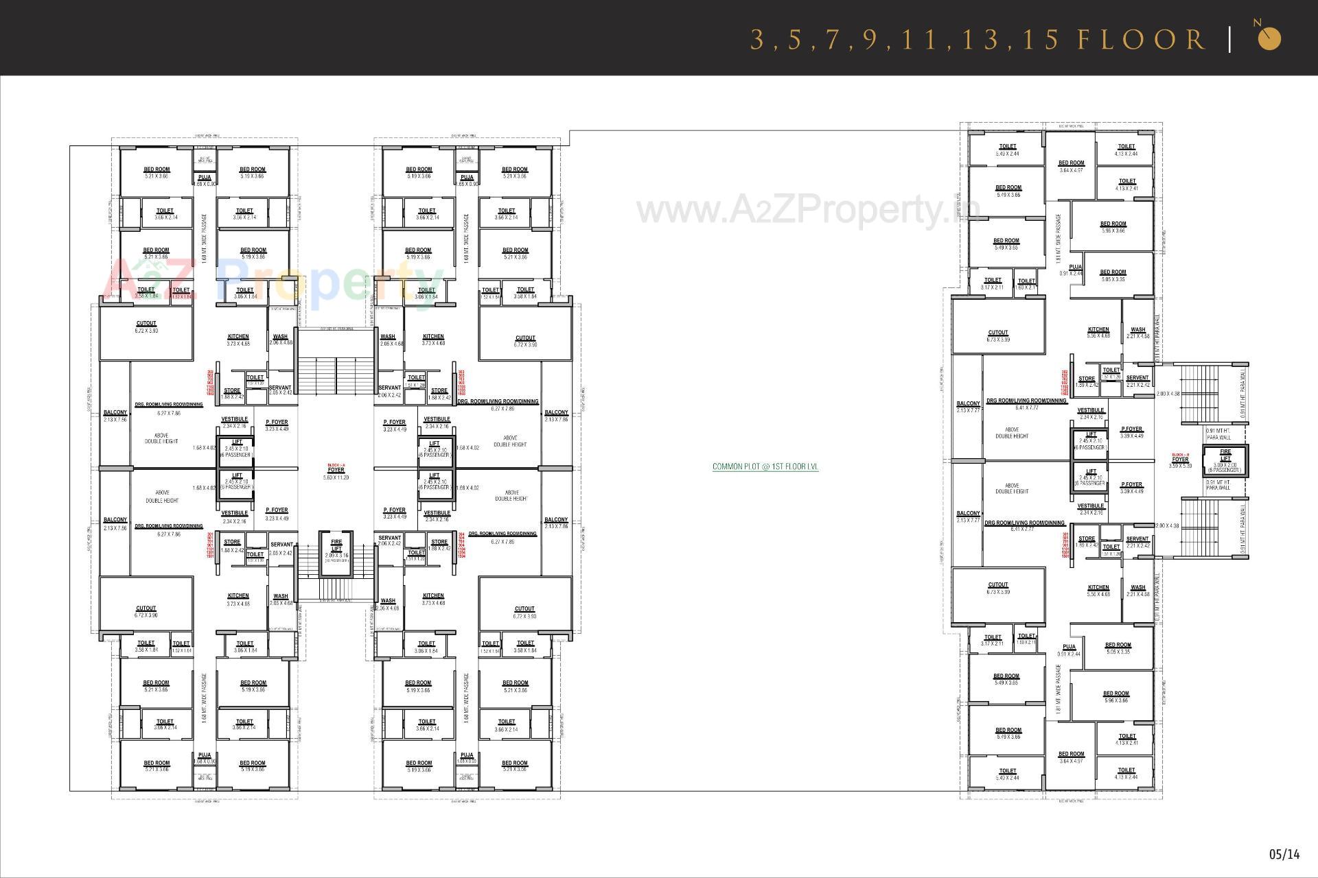 Layout of real estate project The Palace located at Koba, Gandhinagar, Gujarat