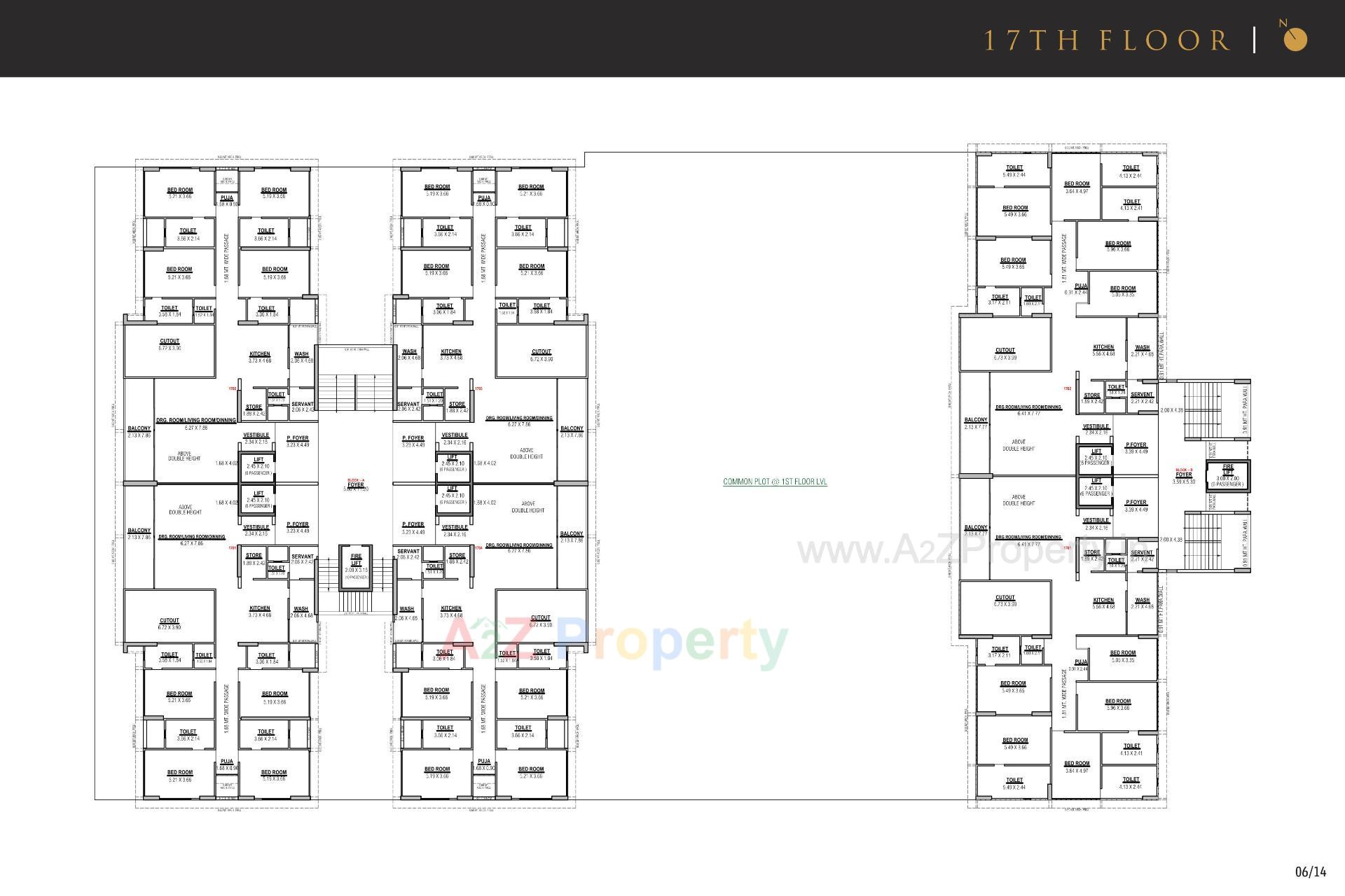 Layout of real estate project The Palace located at Koba, Gandhinagar, Gujarat