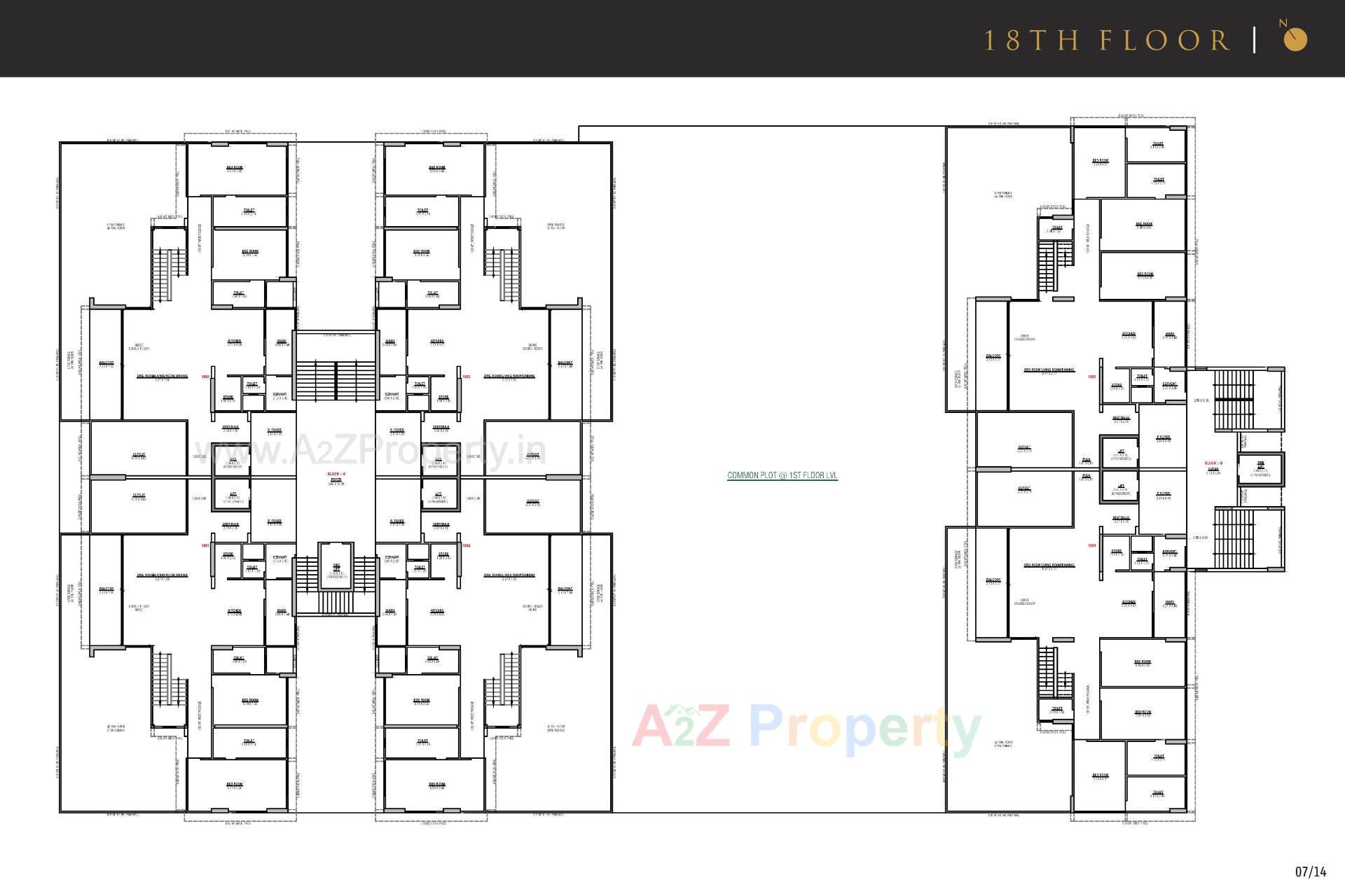 Layout of real estate project The Palace located at Koba, Gandhinagar, Gujarat