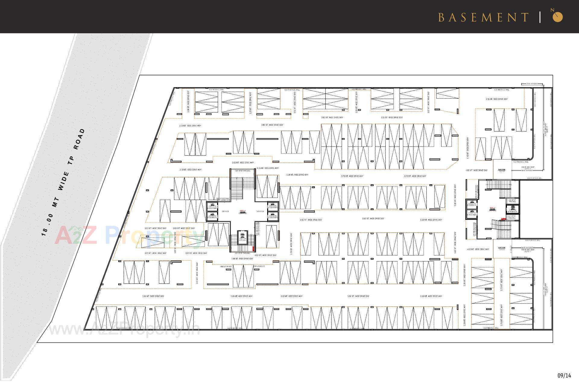 Layout of real estate project The Palace located at Koba, Gandhinagar, Gujarat