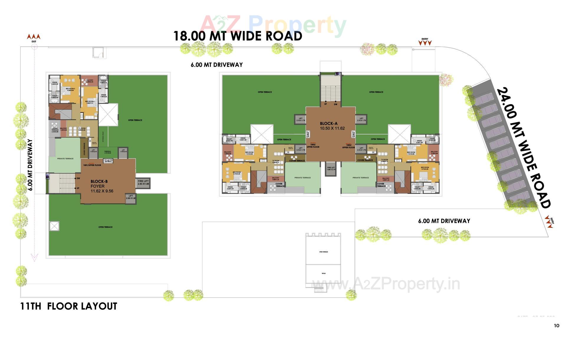 Layout of real estate project The Palladia located at Gandhinagar, Gandhinagar, Gujarat