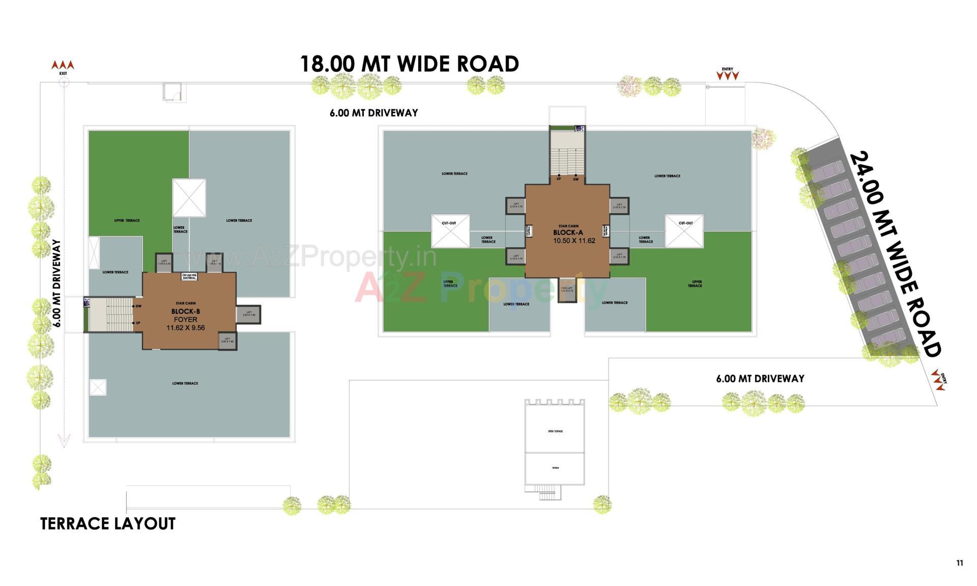 Layout of real estate project The Palladia located at Gandhinagar, Gandhinagar, Gujarat