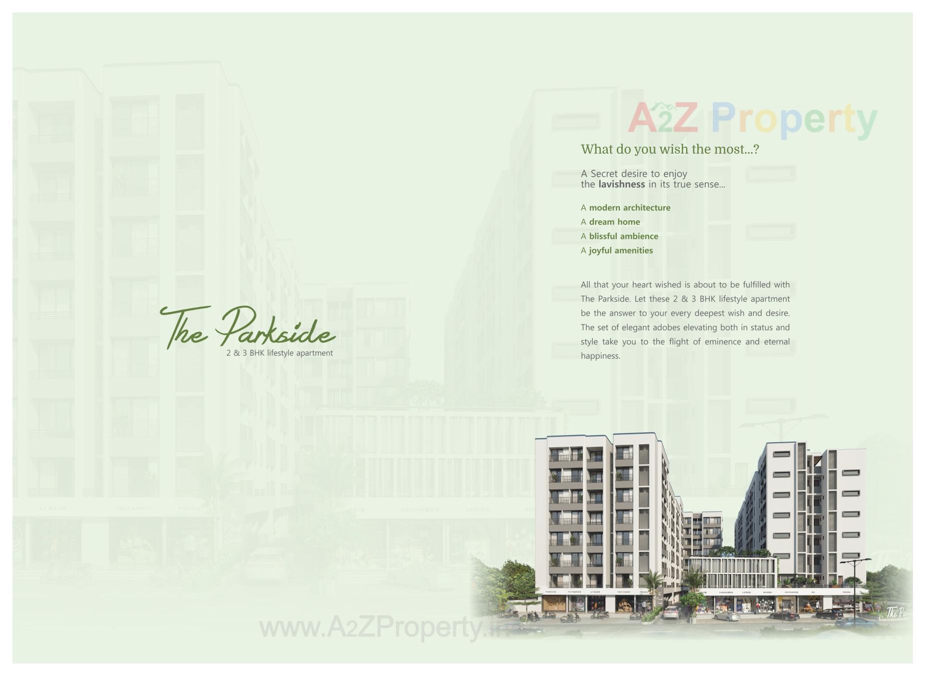  of real estate project The Parkside located at Nana-chiloda, Gandhinagar, Gujarat