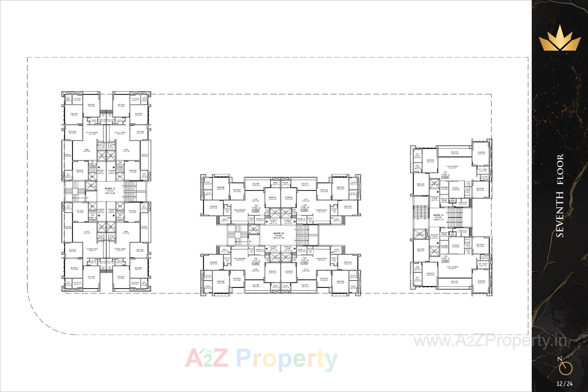 Layout of real estate project The Regal located at Khoraj, Gandhinagar, Gujarat