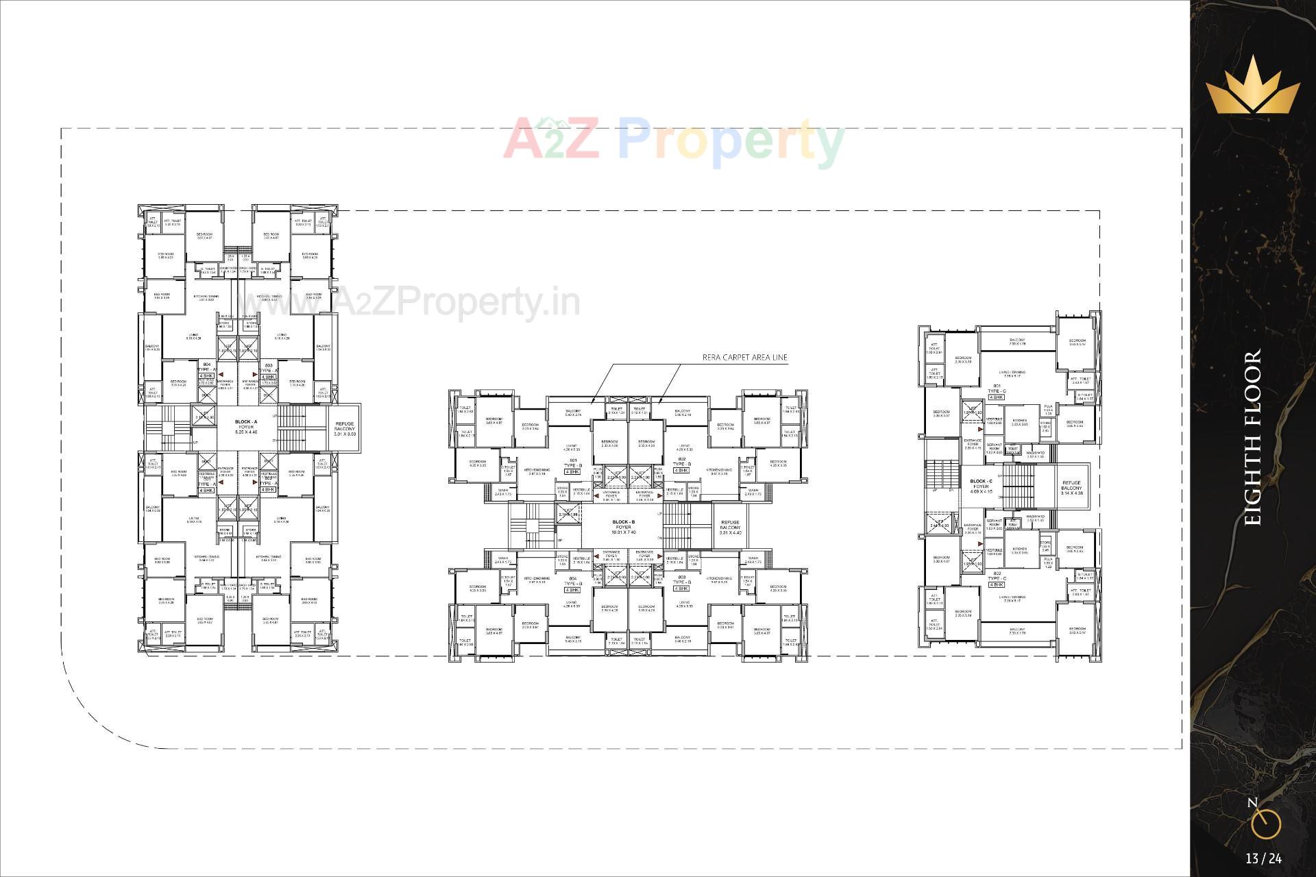 Layout of real estate project The Regal located at Khoraj, Gandhinagar, Gujarat