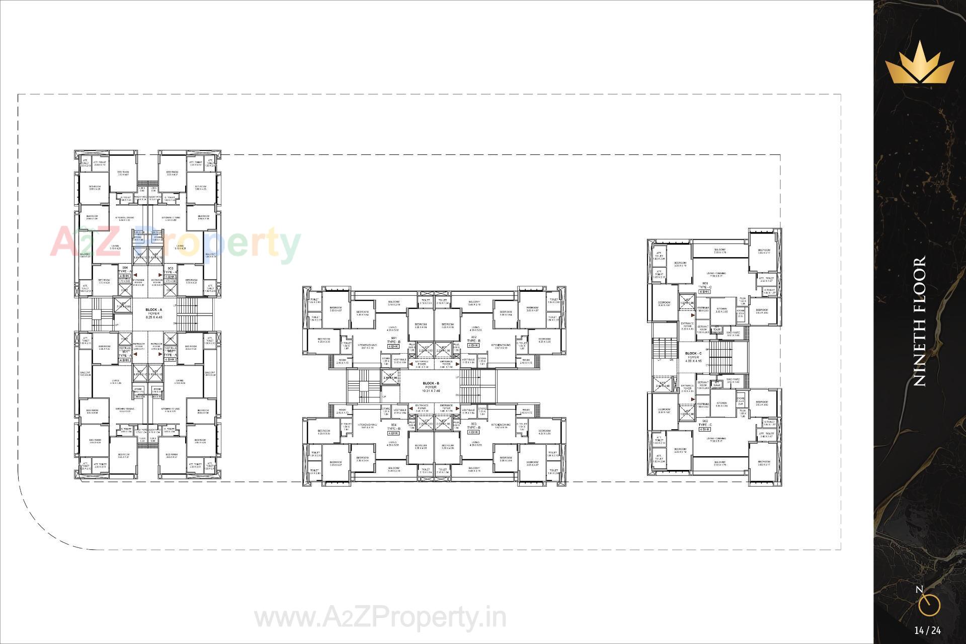 Layout of real estate project The Regal located at Khoraj, Gandhinagar, Gujarat