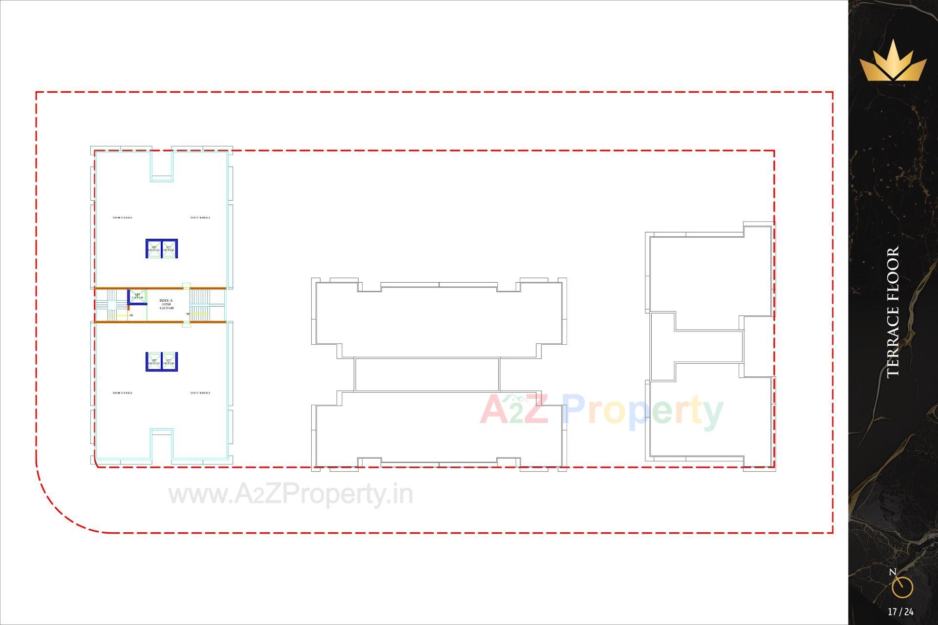 Layout of real estate project The Regal located at Khoraj, Gandhinagar, Gujarat