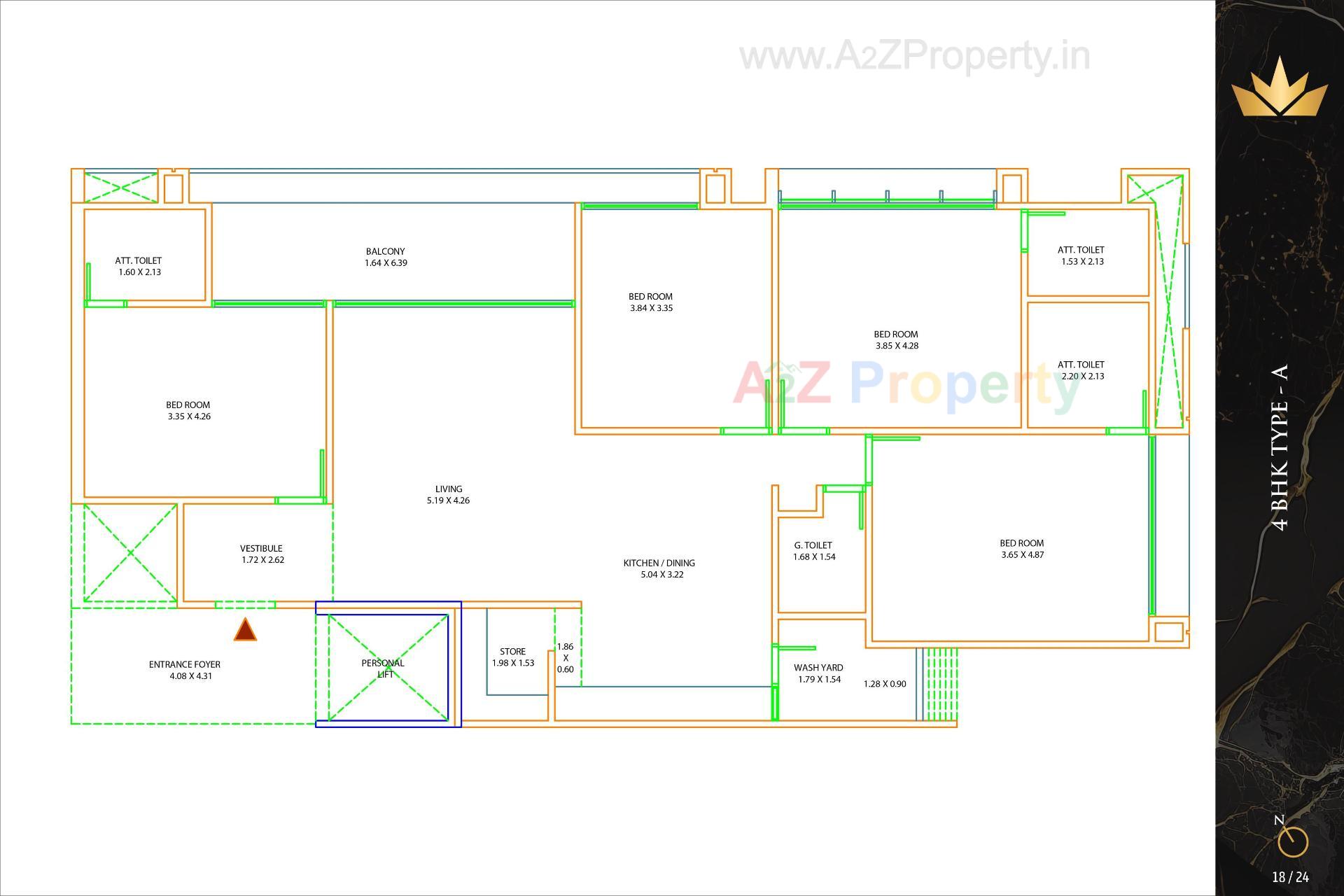 Layout of real estate project The Regal located at Khoraj, Gandhinagar, Gujarat