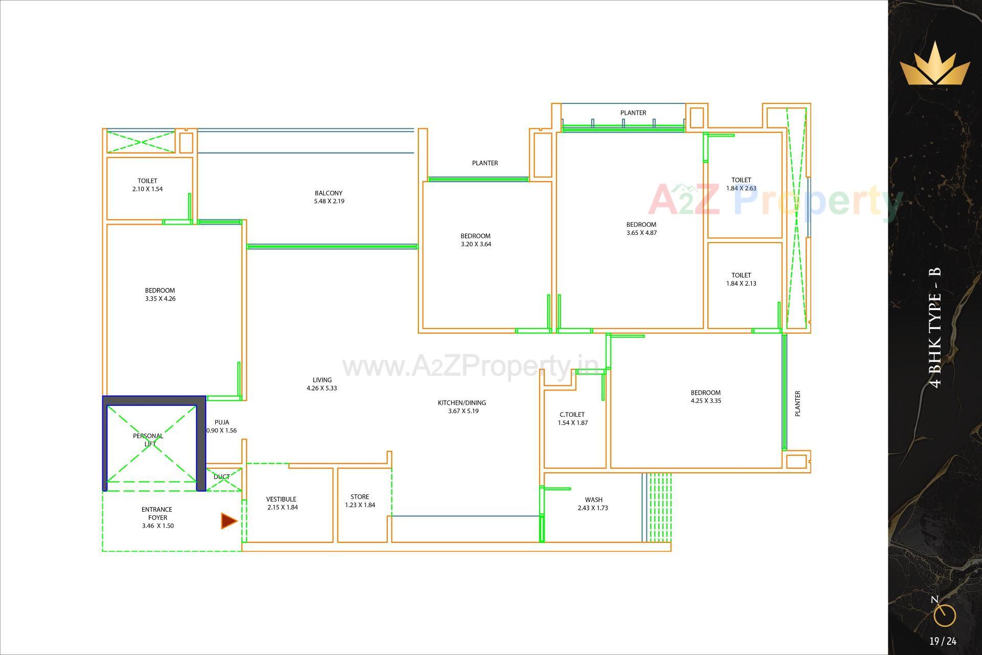 Layout of real estate project The Regal located at Khoraj, Gandhinagar, Gujarat