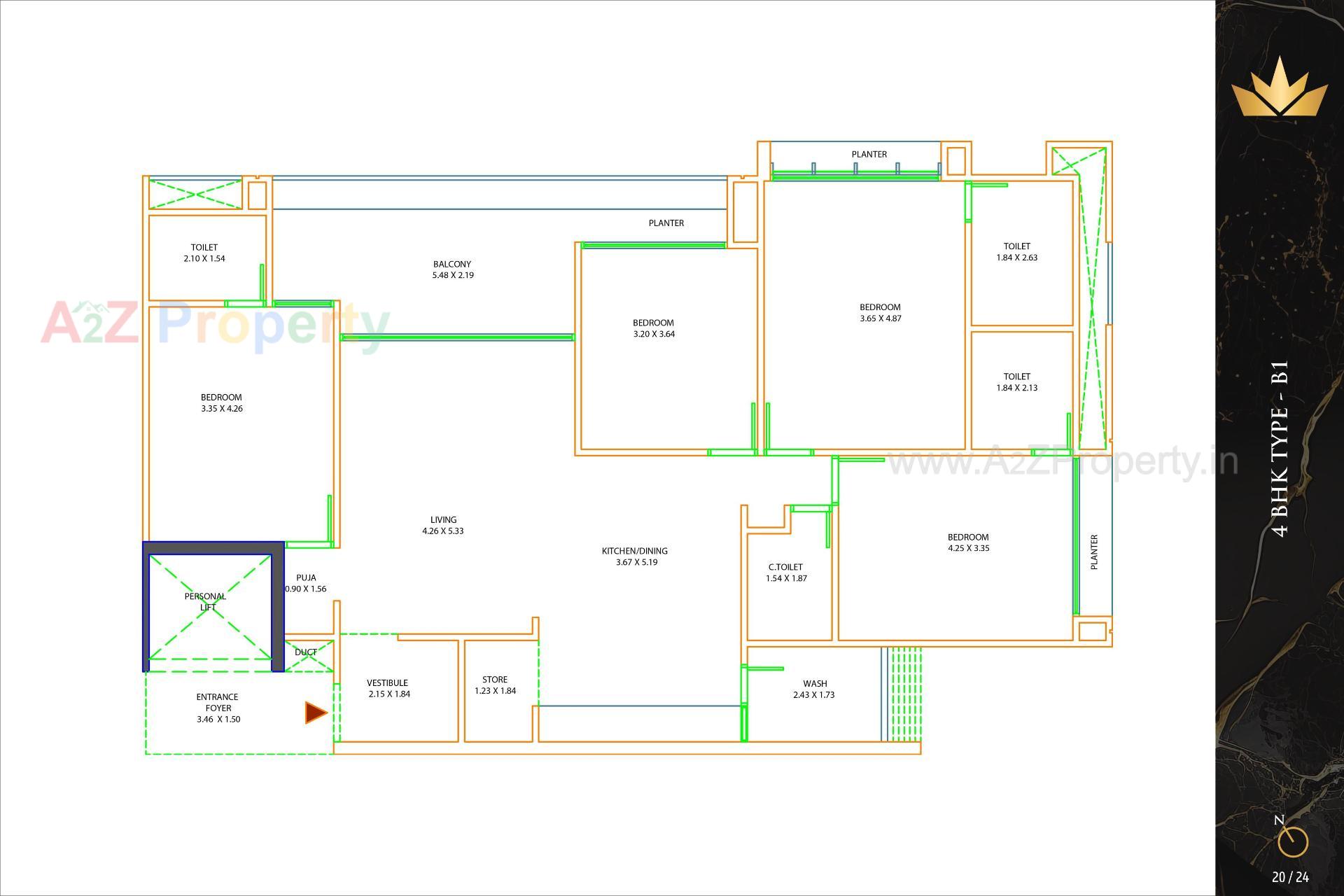 Layout of real estate project The Regal located at Khoraj, Gandhinagar, Gujarat