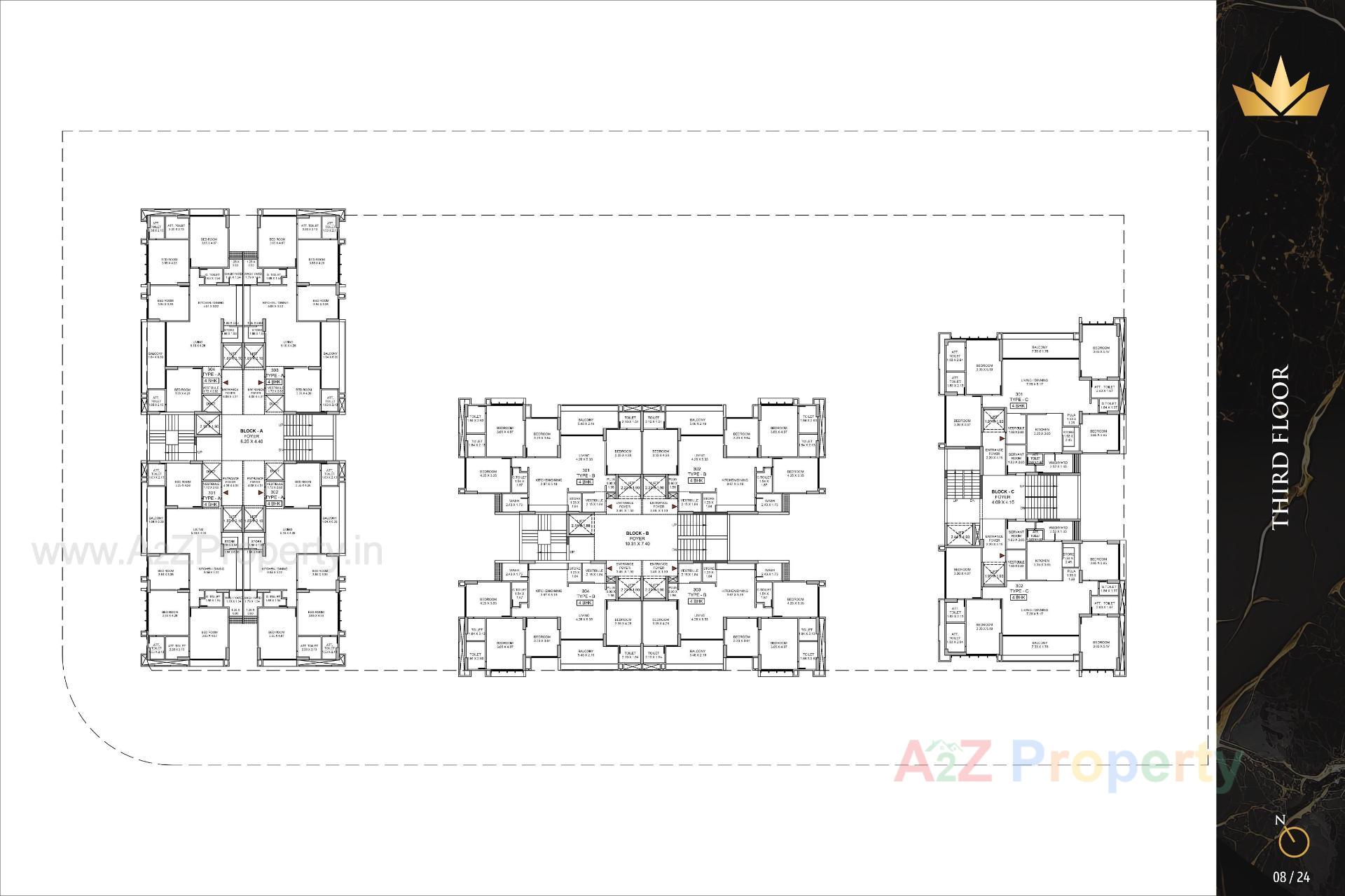 Layout of real estate project The Regal located at Khoraj, Gandhinagar, Gujarat