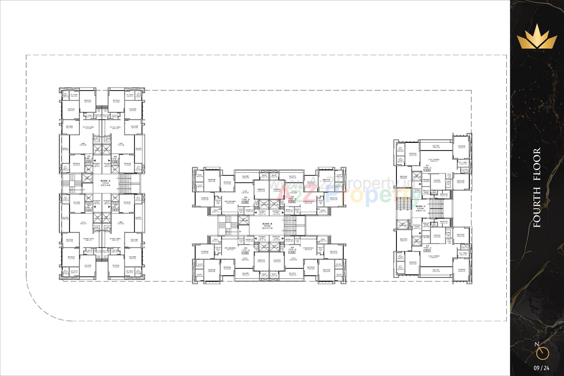 Layout of real estate project The Regal located at Khoraj, Gandhinagar, Gujarat
