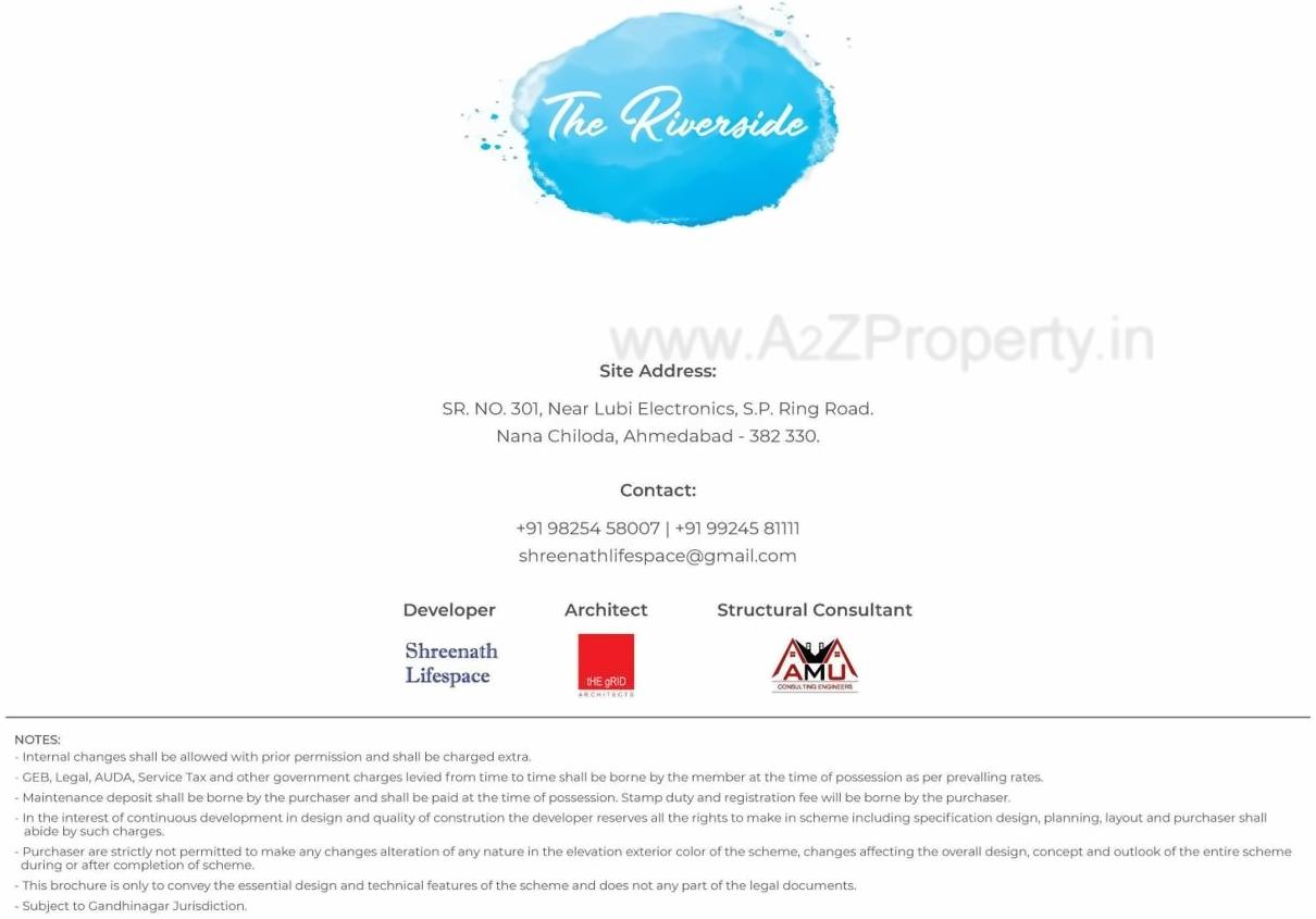  of real estate project The Riverside located at Nana-chiloda, Gandhinagar, Gujarat