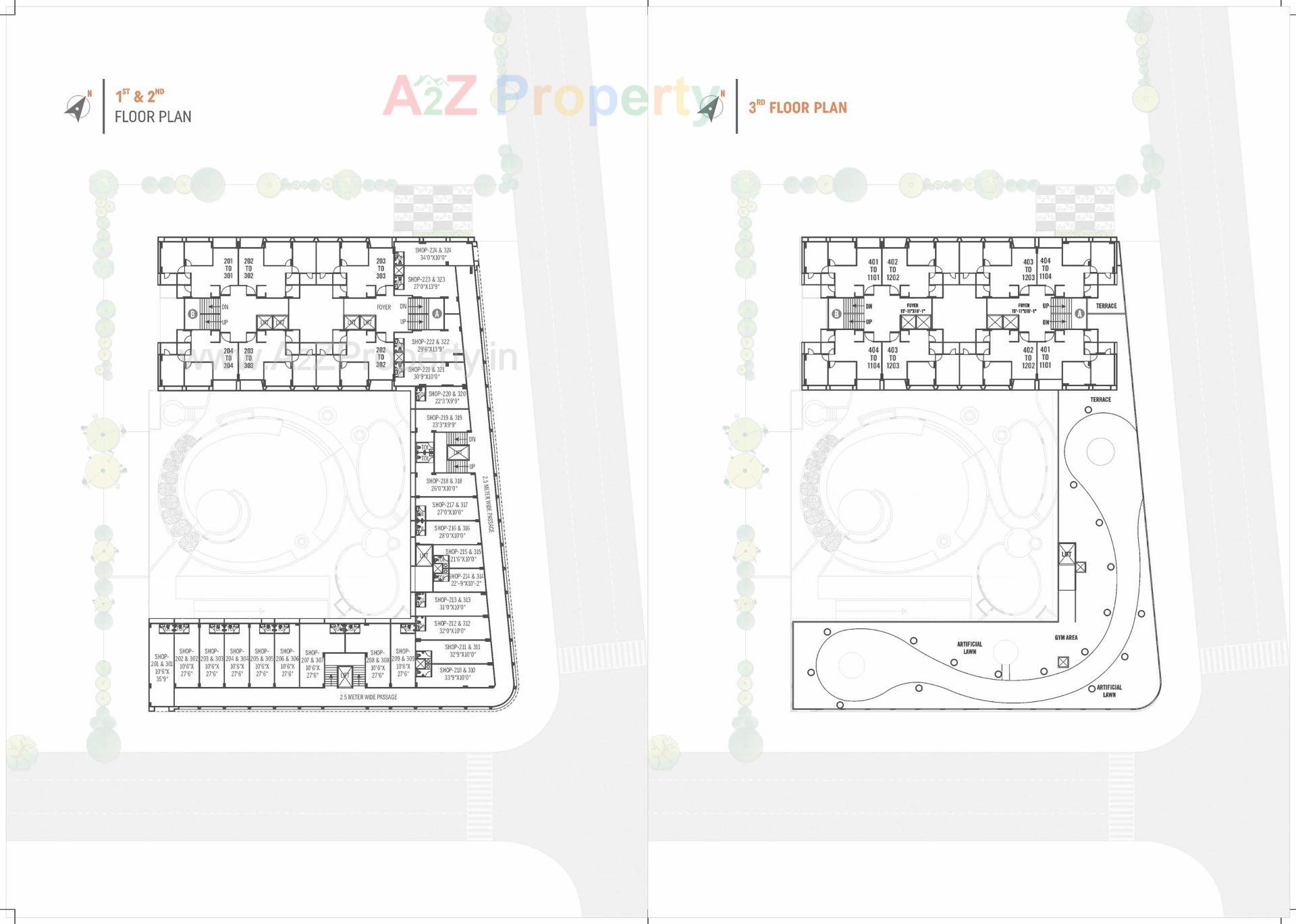 Layout of real estate project The Sky Court located at Gandhinagar, Gandhinagar, Gujarat