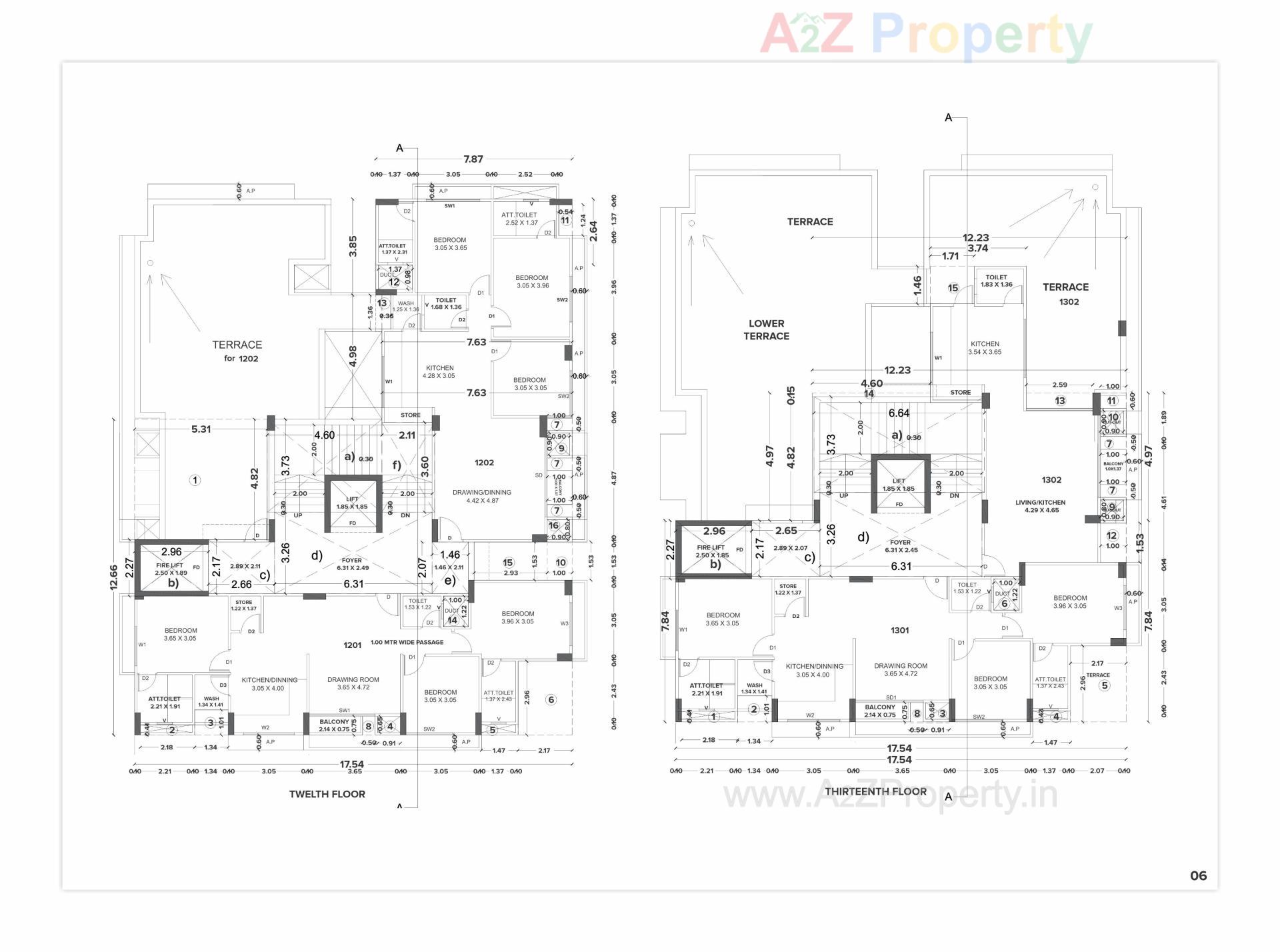 Layout of real estate project The Skylark located at Randesan, Gandhinagar, Gujarat