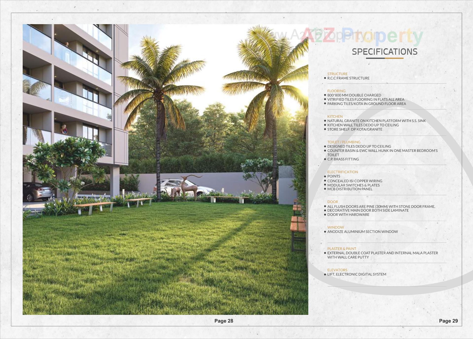 3D Elevation of real estate project The Spenta Serenity located at Vavol, Gandhinagar, Gujarat
