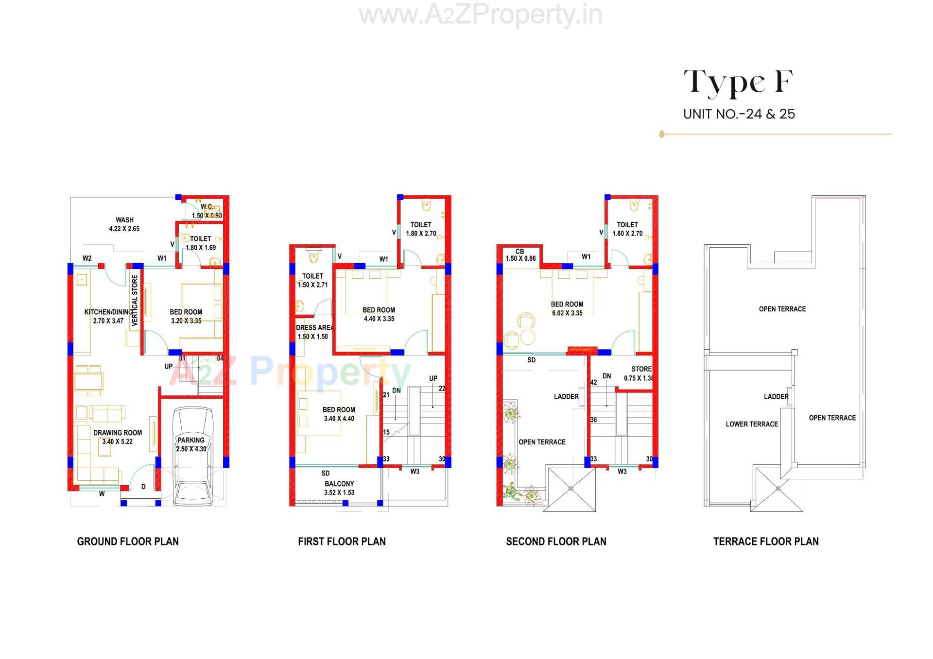 Layout of real estate project The Spenta Shyam Villa located at Vavol, Gandhinagar, Gujarat