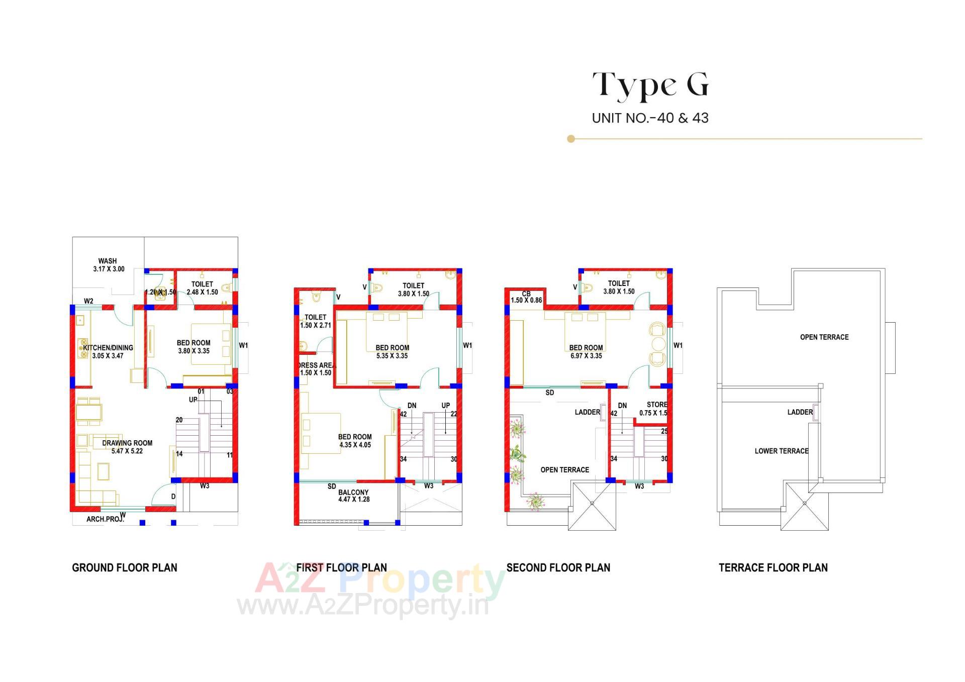 Layout of real estate project The Spenta Shyam Villa located at Vavol, Gandhinagar, Gujarat