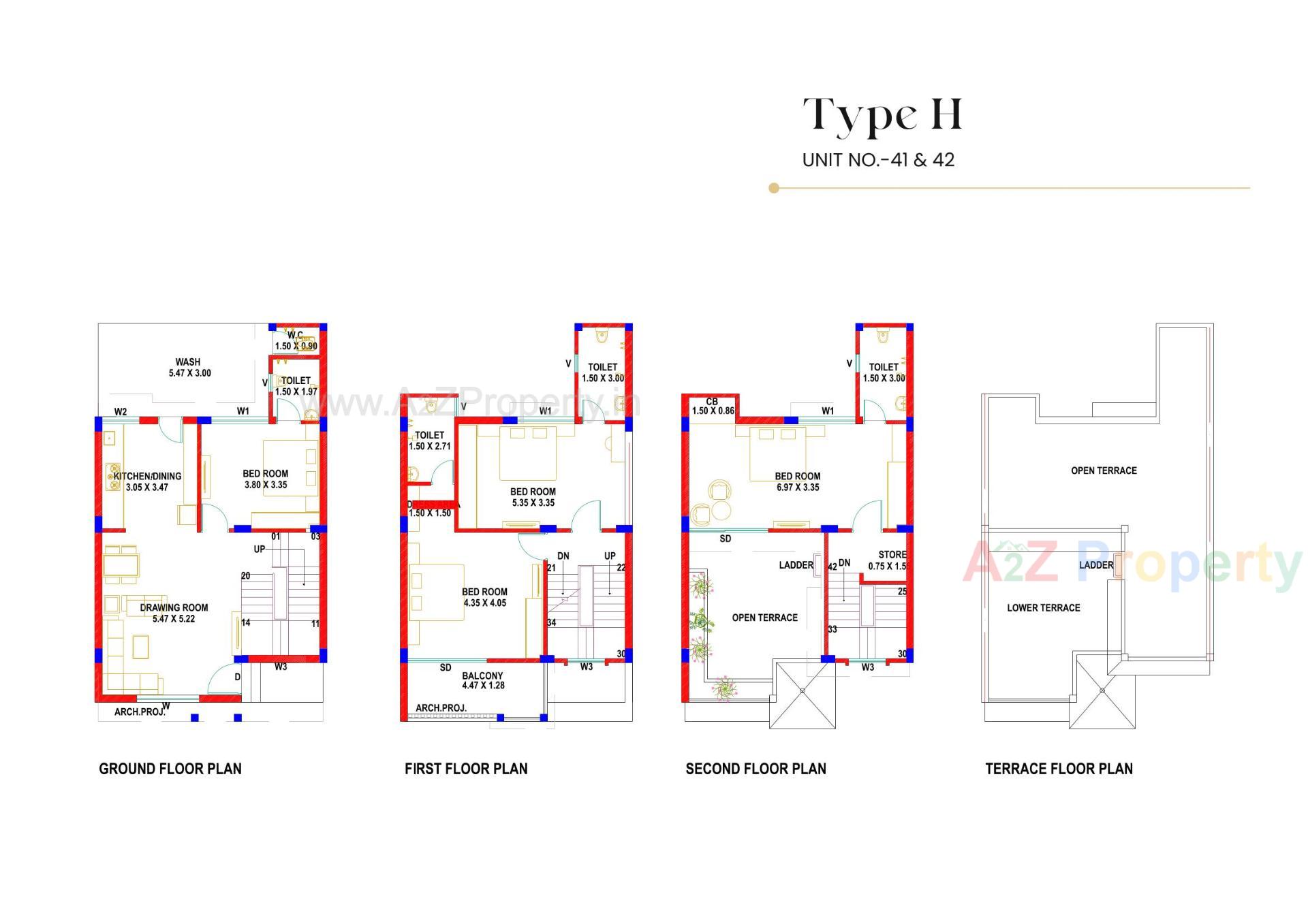 Layout of real estate project The Spenta Shyam Villa located at Vavol, Gandhinagar, Gujarat