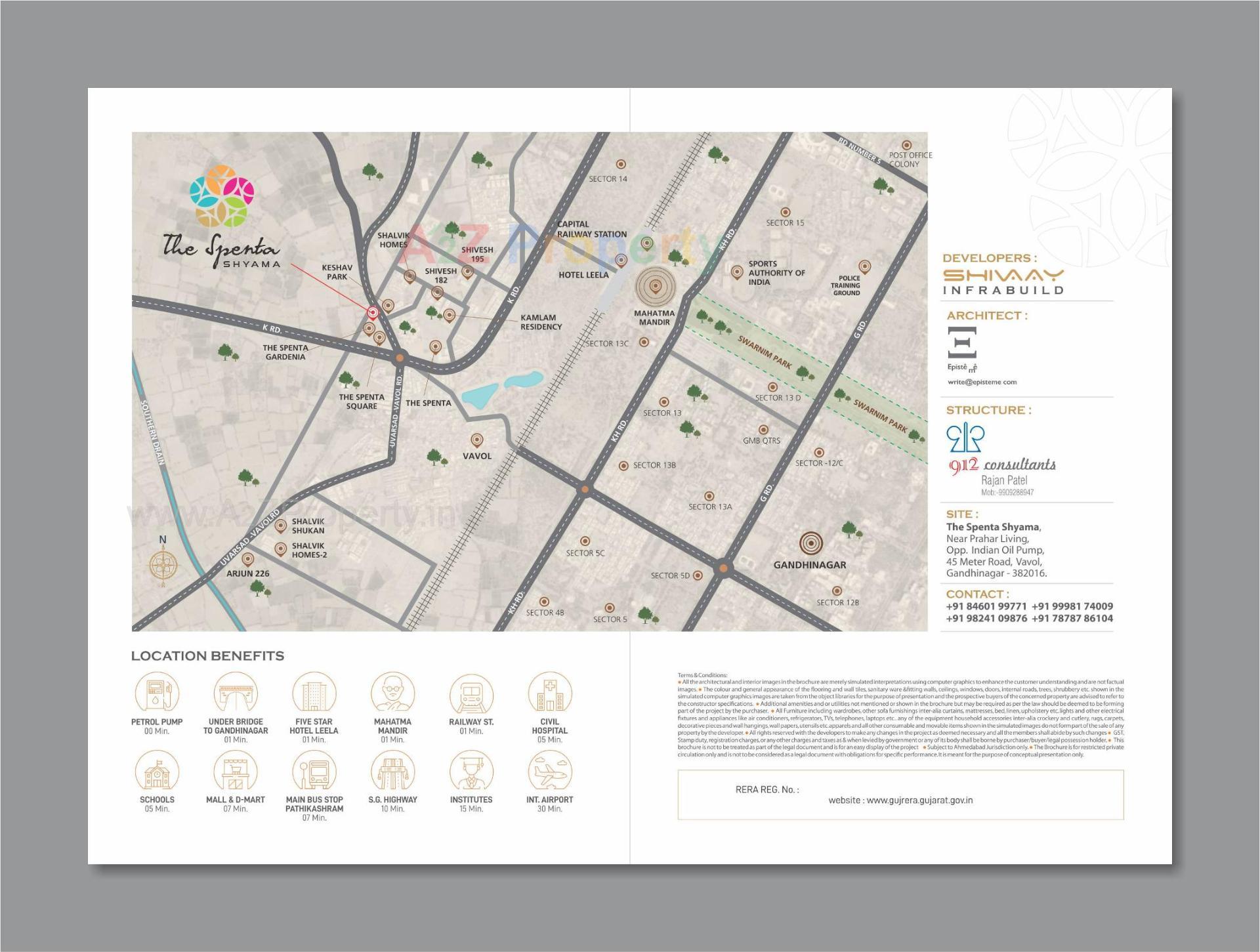  of real estate project The Spenta Shyama located at Vavol, Gandhinagar, Gujarat