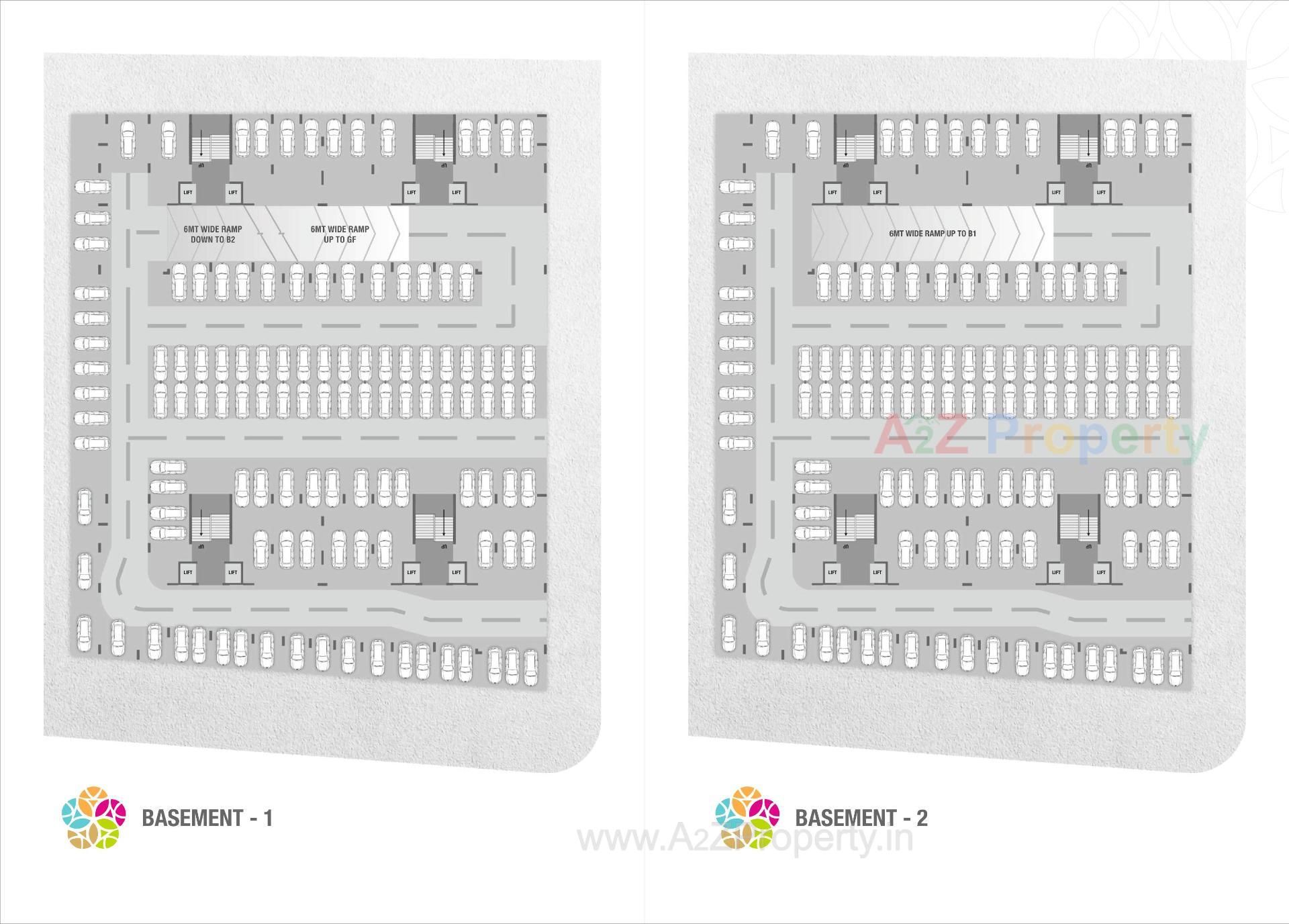 Layout of real estate project The Spenta Suraj located at Vavol, Gandhinagar, Gujarat