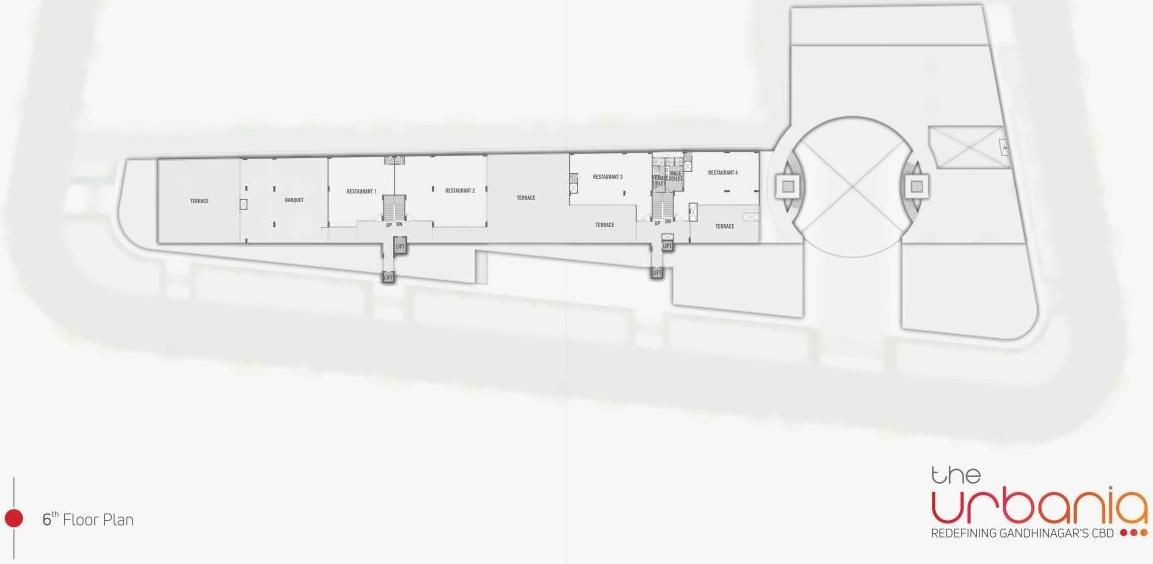 Layout of real estate project The Urbania located at Kudasan, Gandhinagar, Gujarat