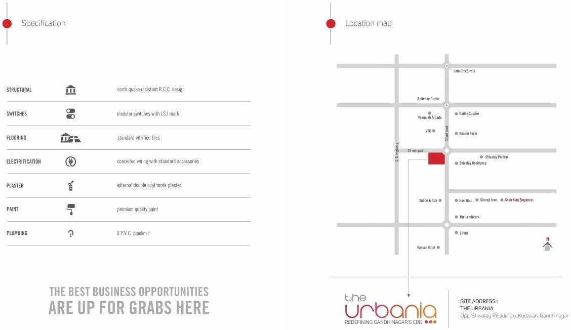  of real estate project The Urbania located at Kudasan, Gandhinagar, Gujarat