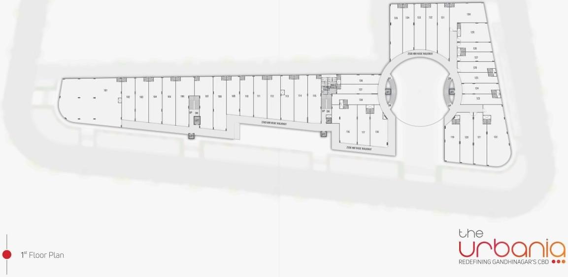 Layout of real estate project The Urbania located at Kudasan, Gandhinagar, Gujarat