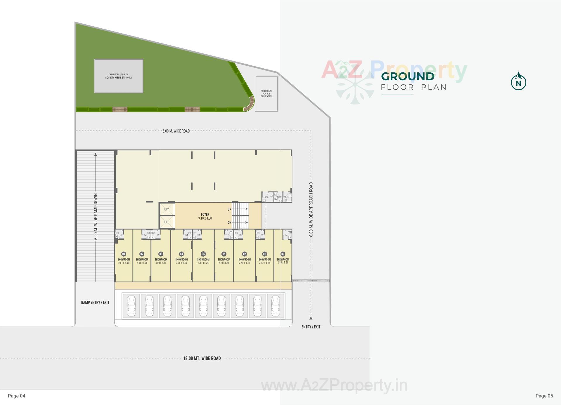 Layout of real estate project The Venetia located at Khoraj, Gandhinagar, Gujarat