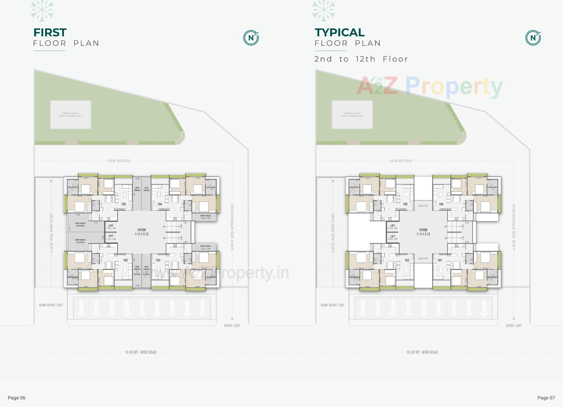 Layout of real estate project The Venetia located at Khoraj, Gandhinagar, Gujarat