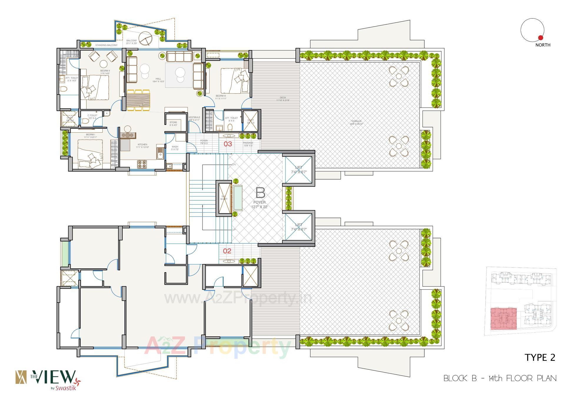 Layout of real estate project The View located at Tarapur, Gandhinagar, Gujarat