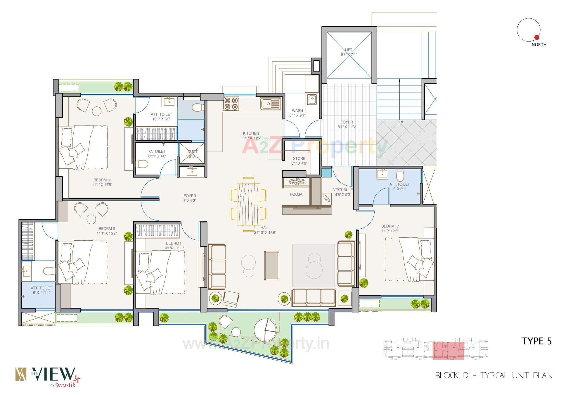 Layout of real estate project The View located at Tarapur, Gandhinagar, Gujarat