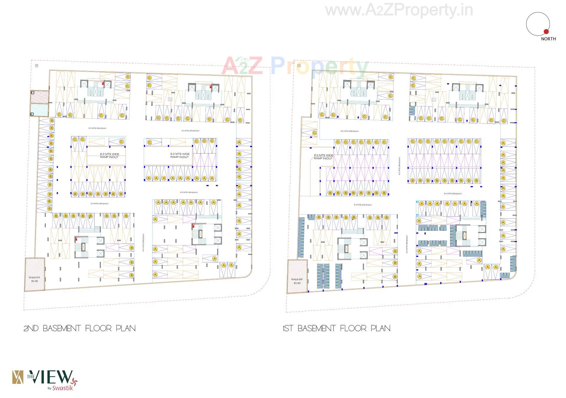 Layout of real estate project The View located at Tarapur, Gandhinagar, Gujarat