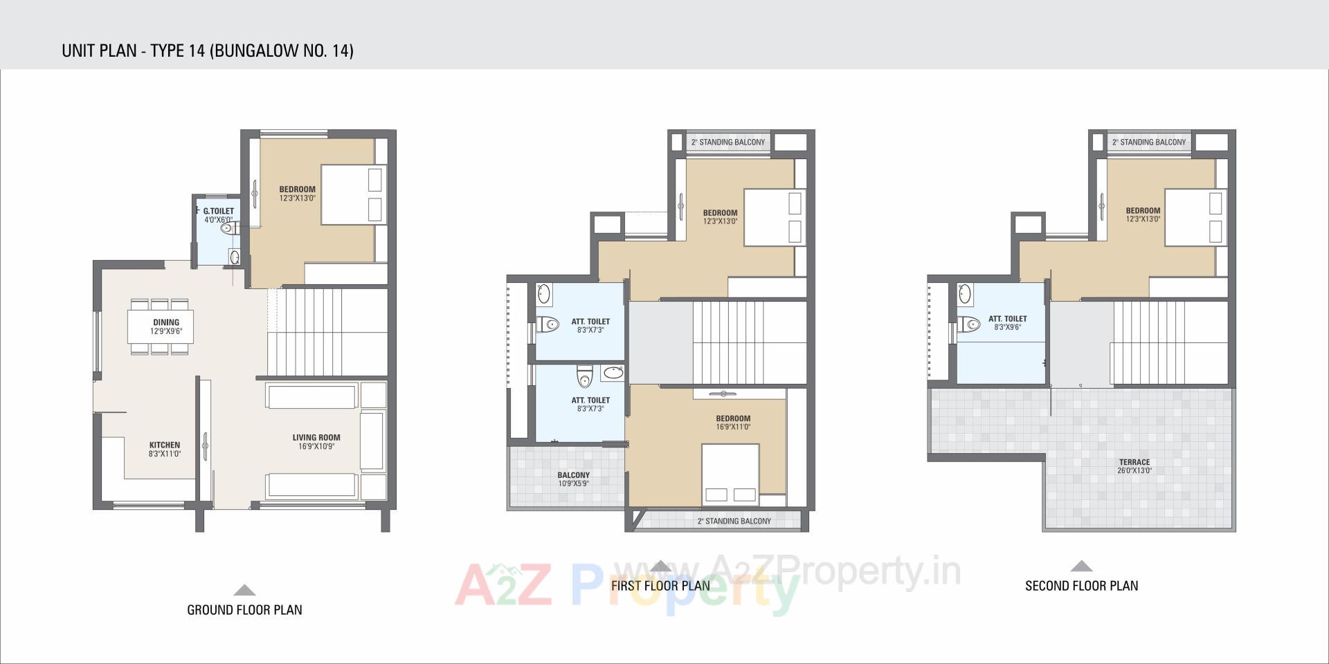 Layout of real estate project Tilak Bungalows located at Vavol, Gandhinagar, Gujarat