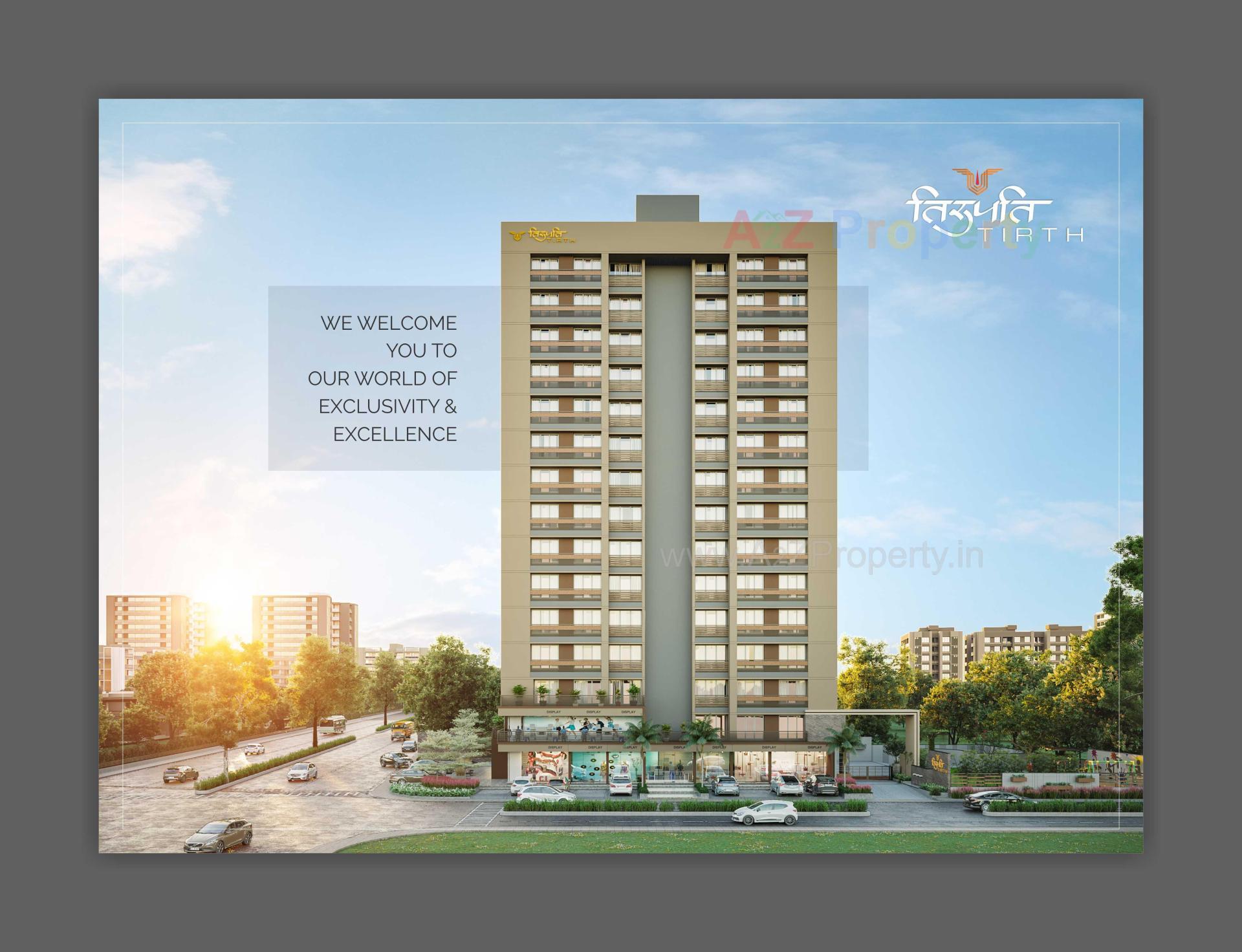 3D Elevation of real estate project Tirupati Tirth located at Gandhinagar, Gandhinagar, Gujarat